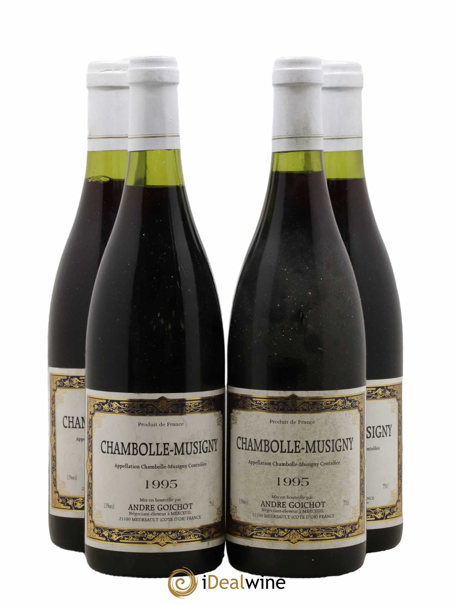 Chambolle-Musigny A. Goichot 1995 - Lot de 4 bouteilles - 0