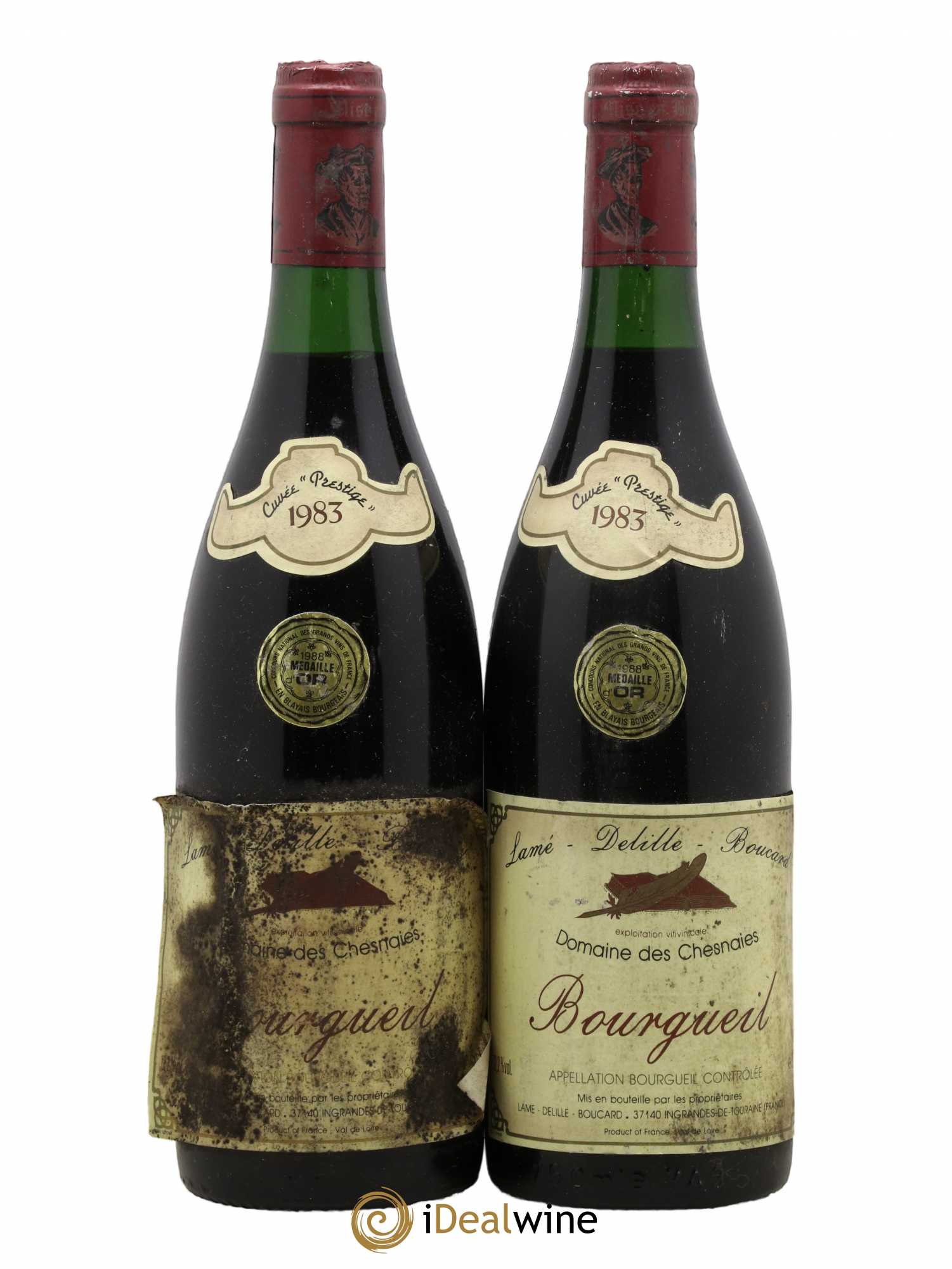 Bourgueil Cuvee Prestige Lame Delille Boucard 1983 - Posten von 2 Flaschen - 0