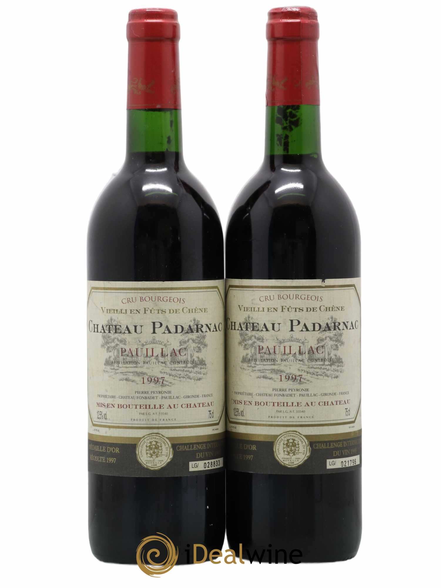 Pauillac Château Padarnac 1997 - Posten von 2 Flaschen - 0