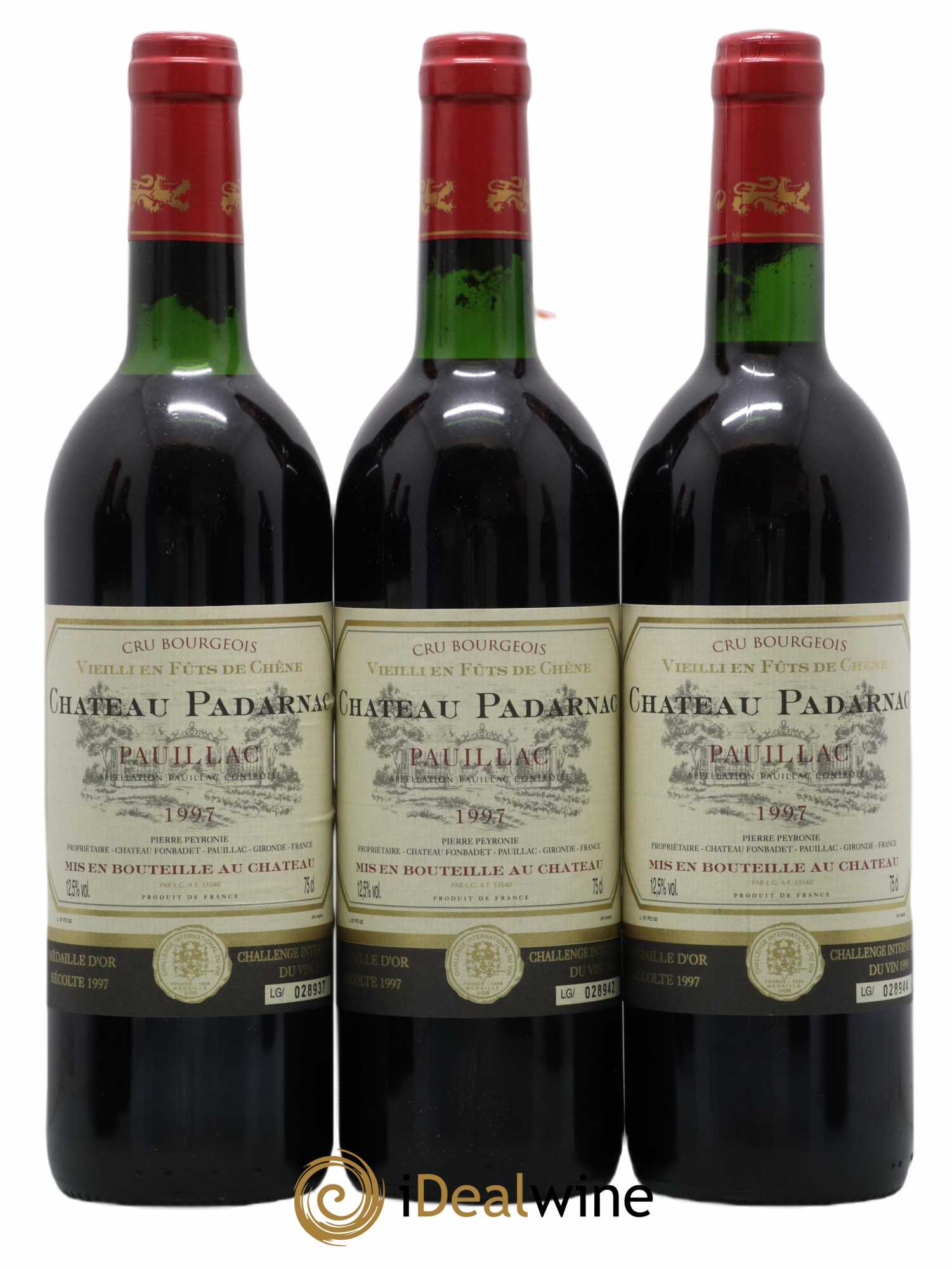 Pauillac Château Padarnac 1997 - Posten von 6 Flaschen - 2