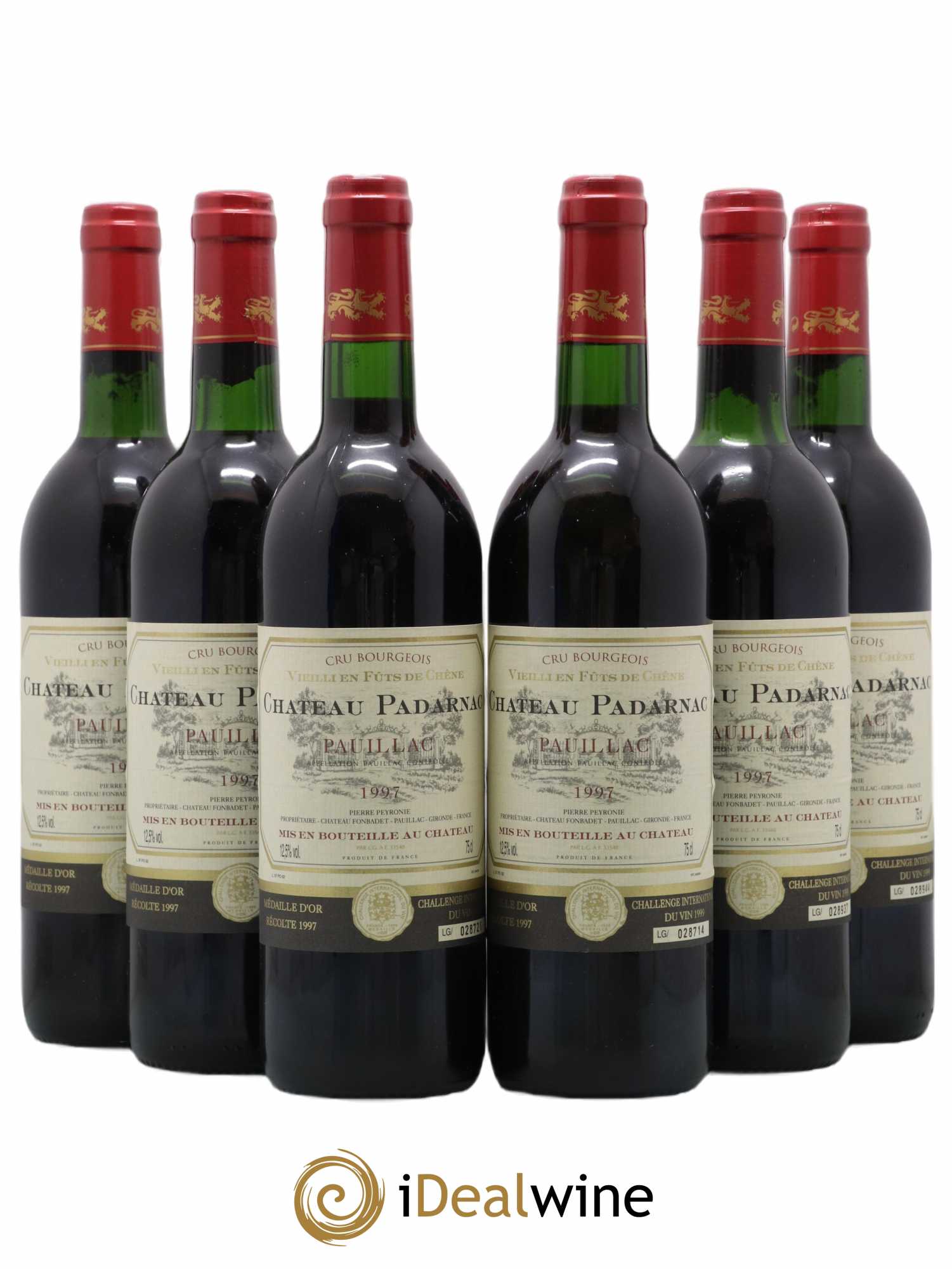 Pauillac Château Padarnac 1997 - Posten von 6 Flaschen - 0