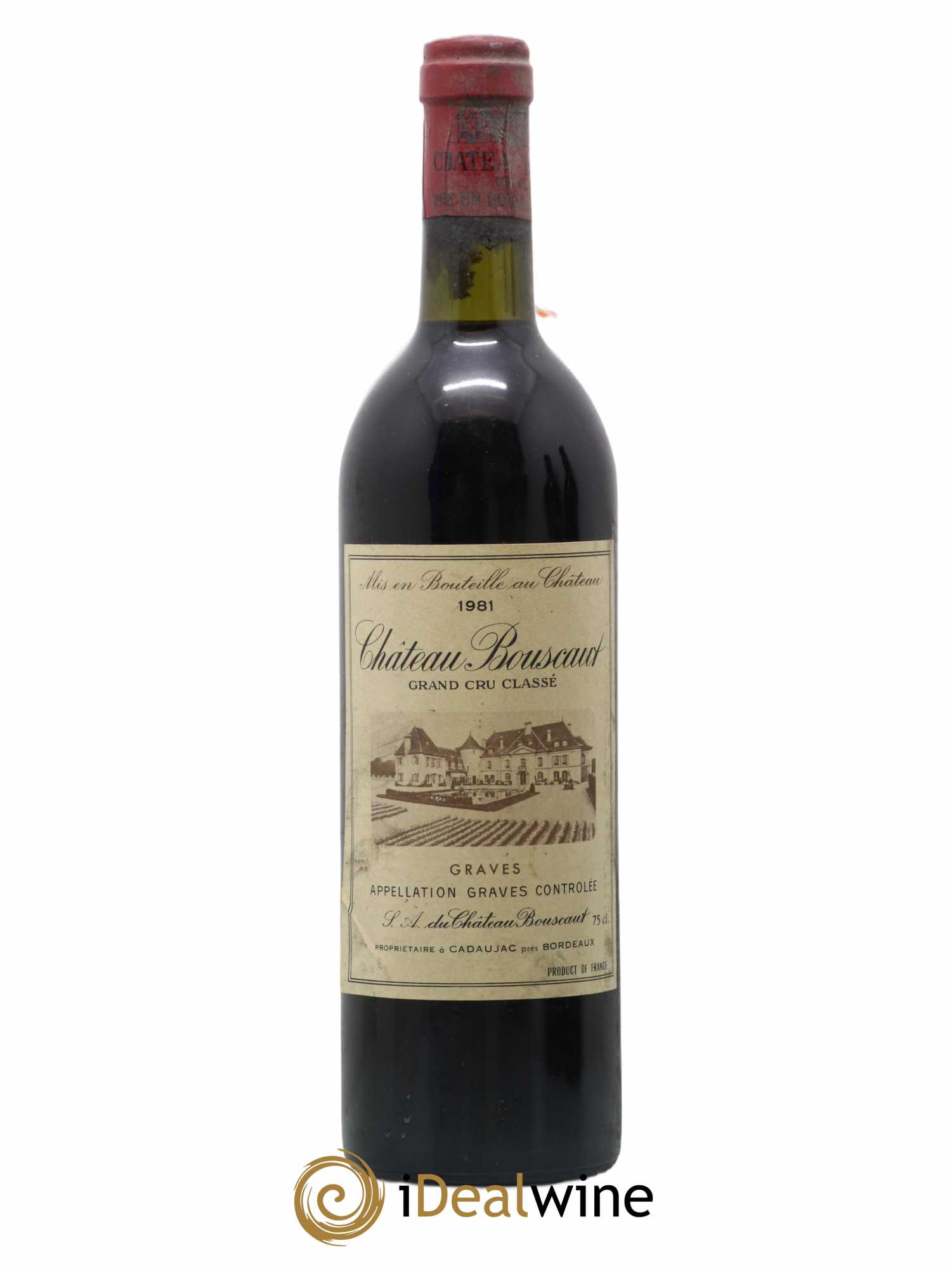 Château Bouscaut Cru Classé de Graves 1981 - Lot of 1 bottle - 0