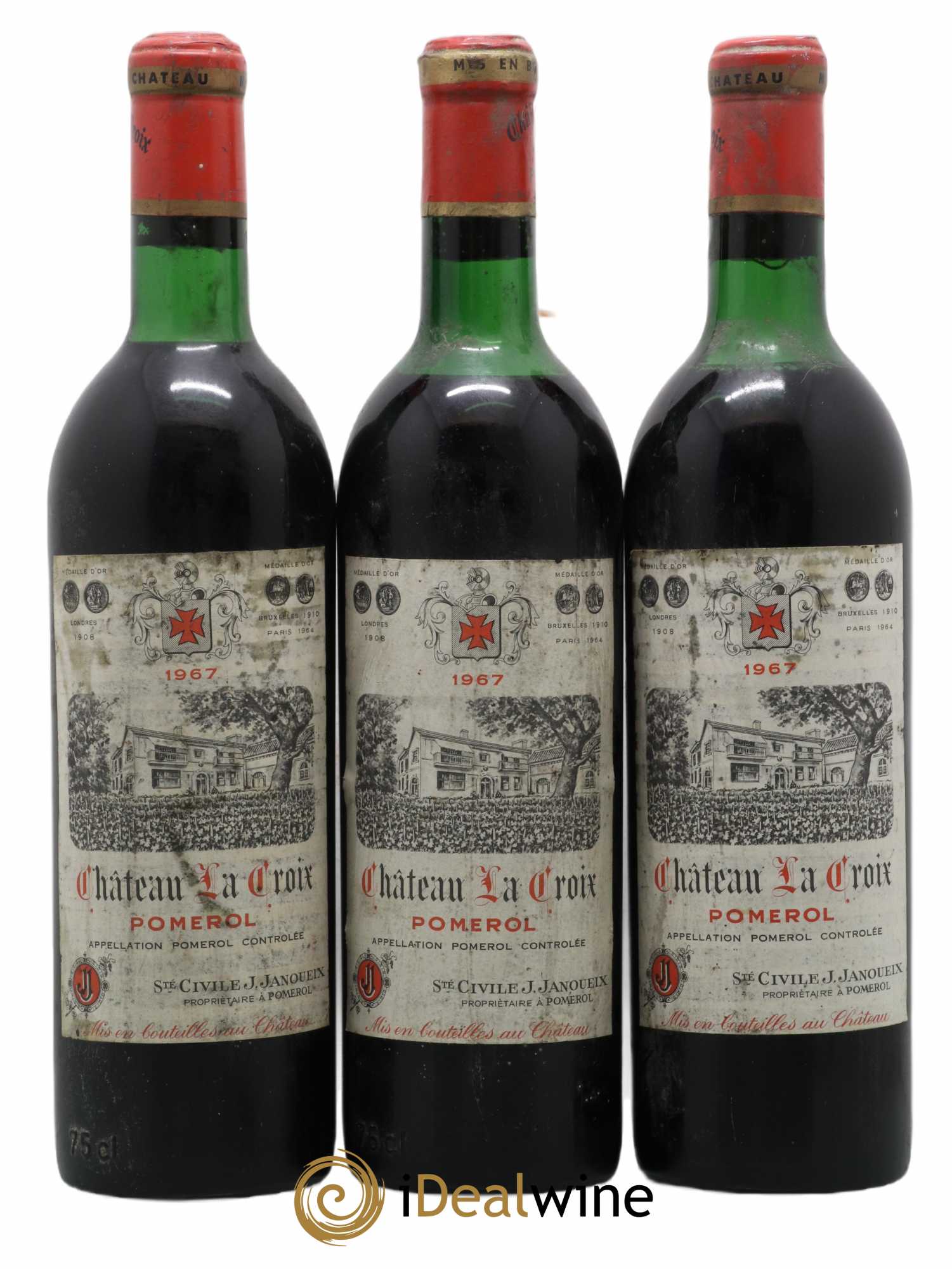 Château la Croix 1967 - Lot de 3 bouteilles - 0