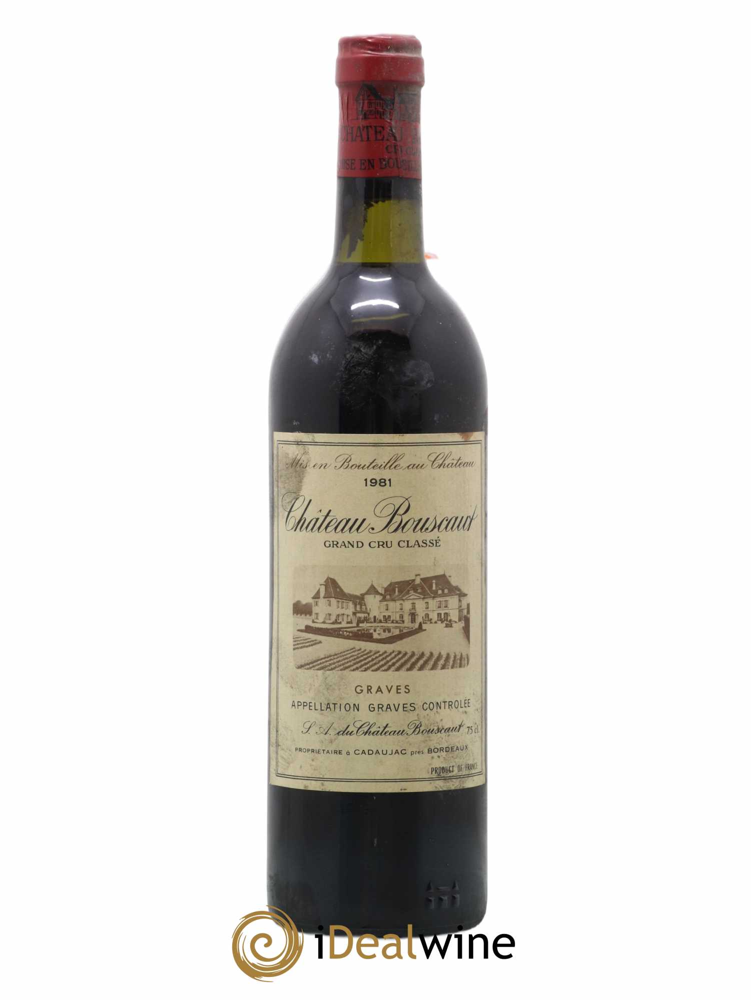 Château Bouscaut Cru Classé de Graves 1981 - Lot of 1 bottle - 0