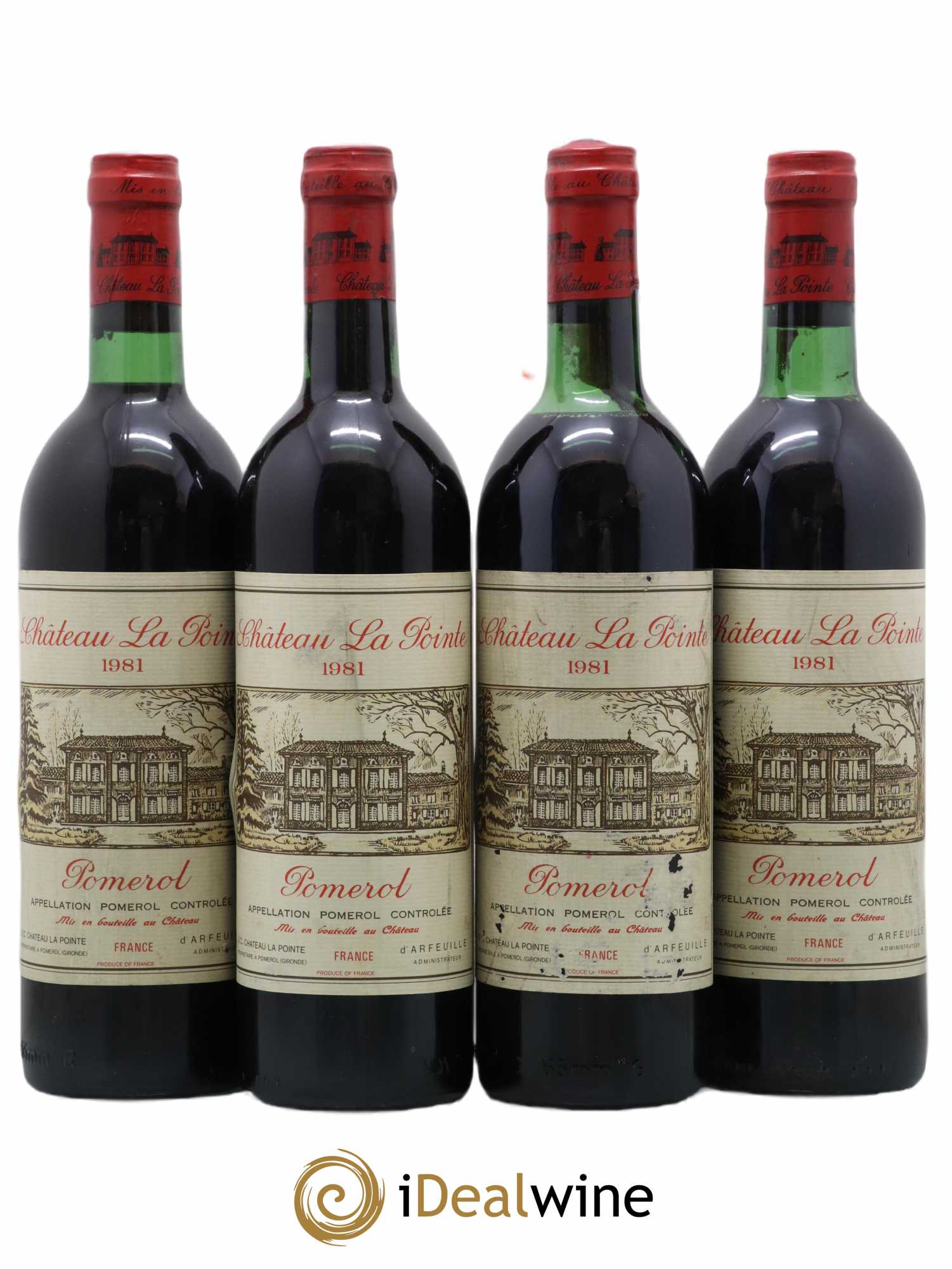 Château la Pointe 1981 - Lot de 4 bouteilles - 0
