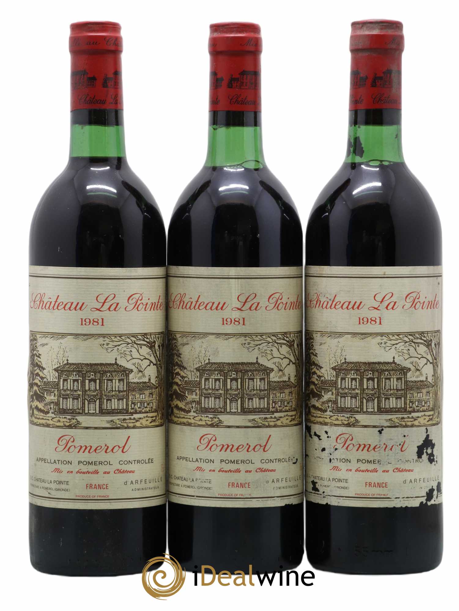 Château la Pointe 1981 - Lot de 3 bouteilles - 0
