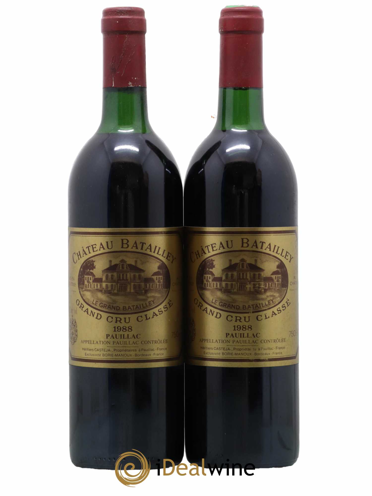Château Batailley 5ème Grand Cru Classé 1988 - Lot de 2 bouteilles - 0
