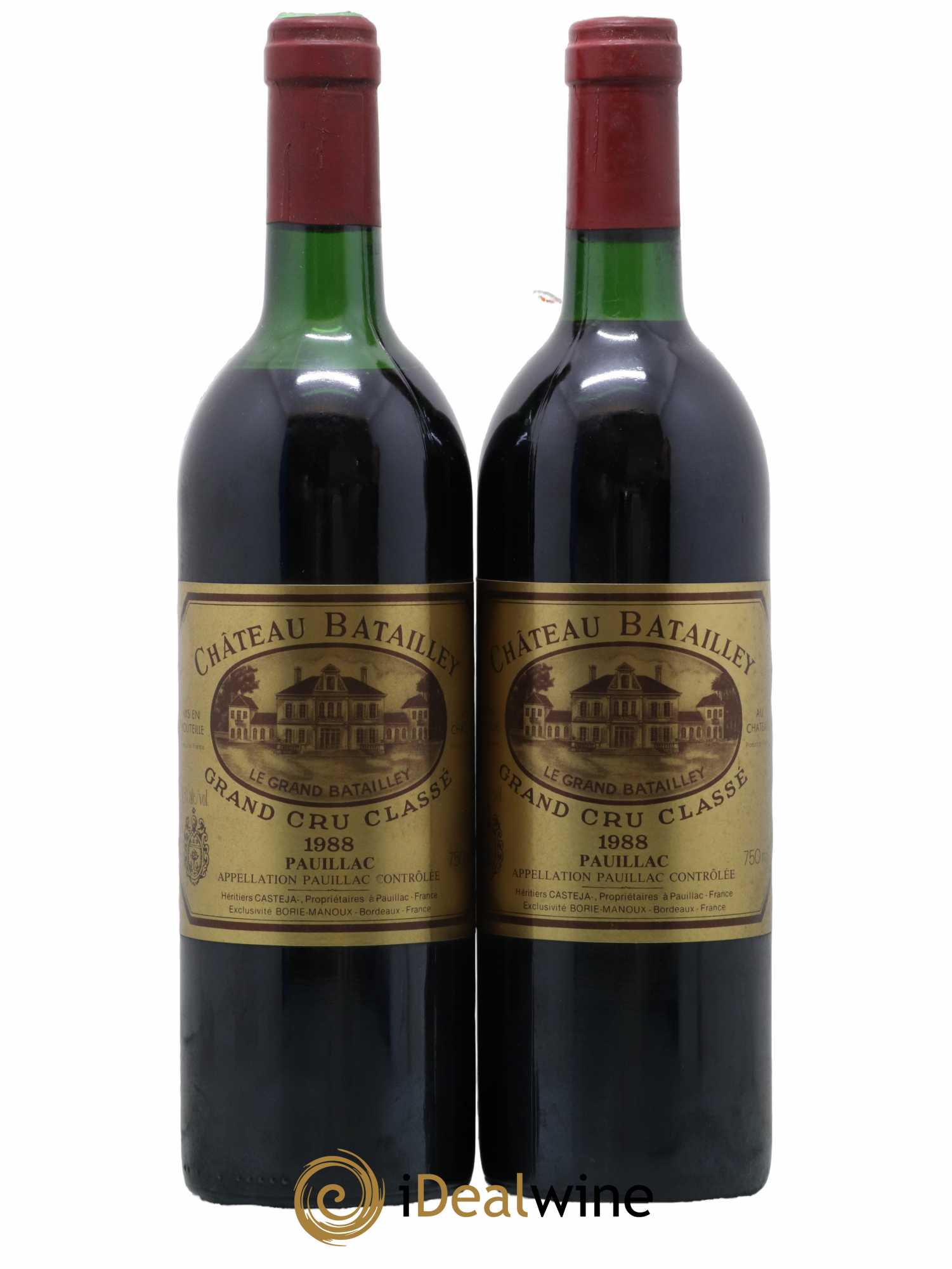 Château Batailley 5ème Grand Cru Classé 1988 - Lot de 2 bouteilles - 0
