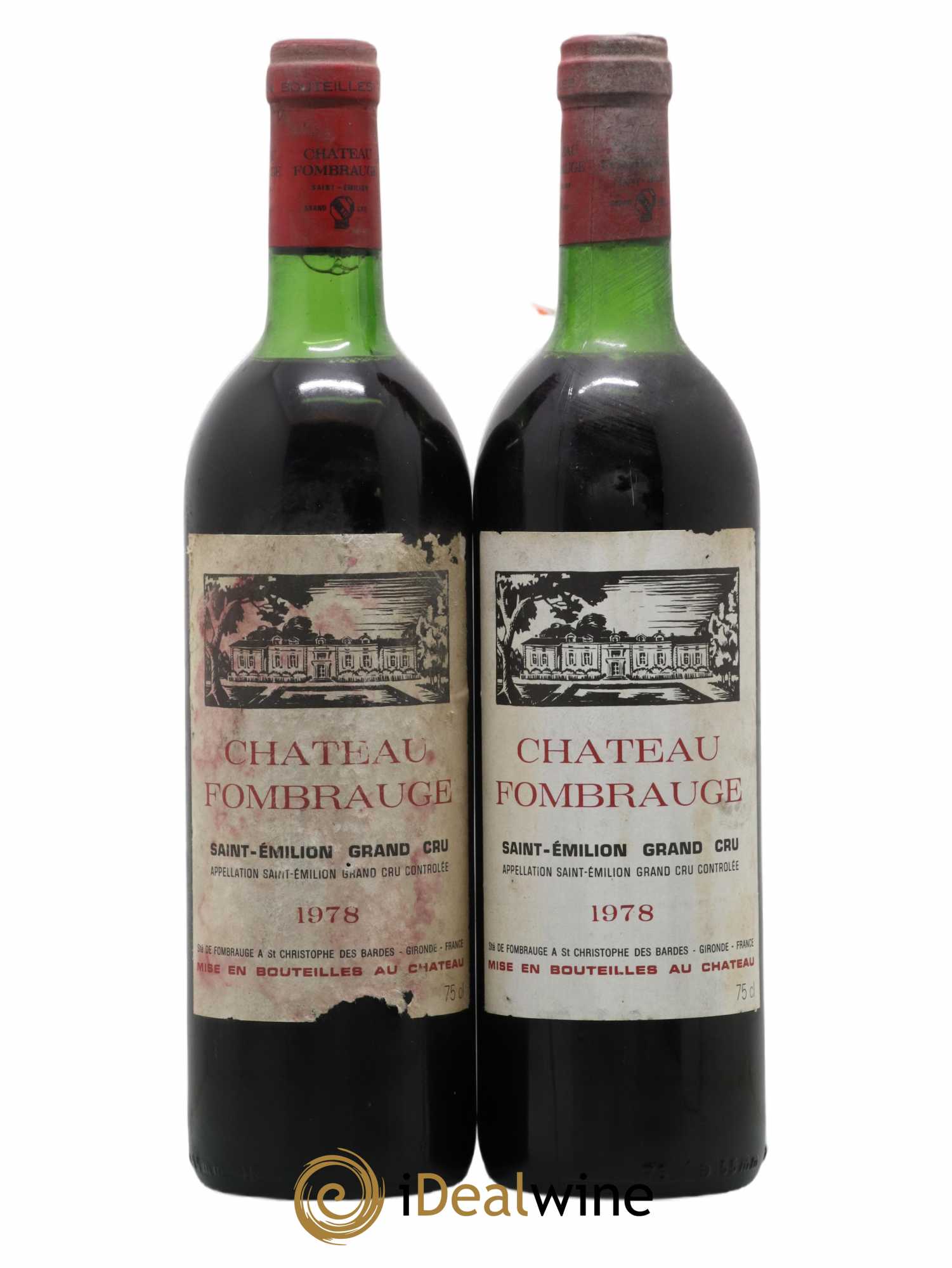 Château Fombrauge Grand Cru Classé 1978 - Lot de 2 bouteilles - 0