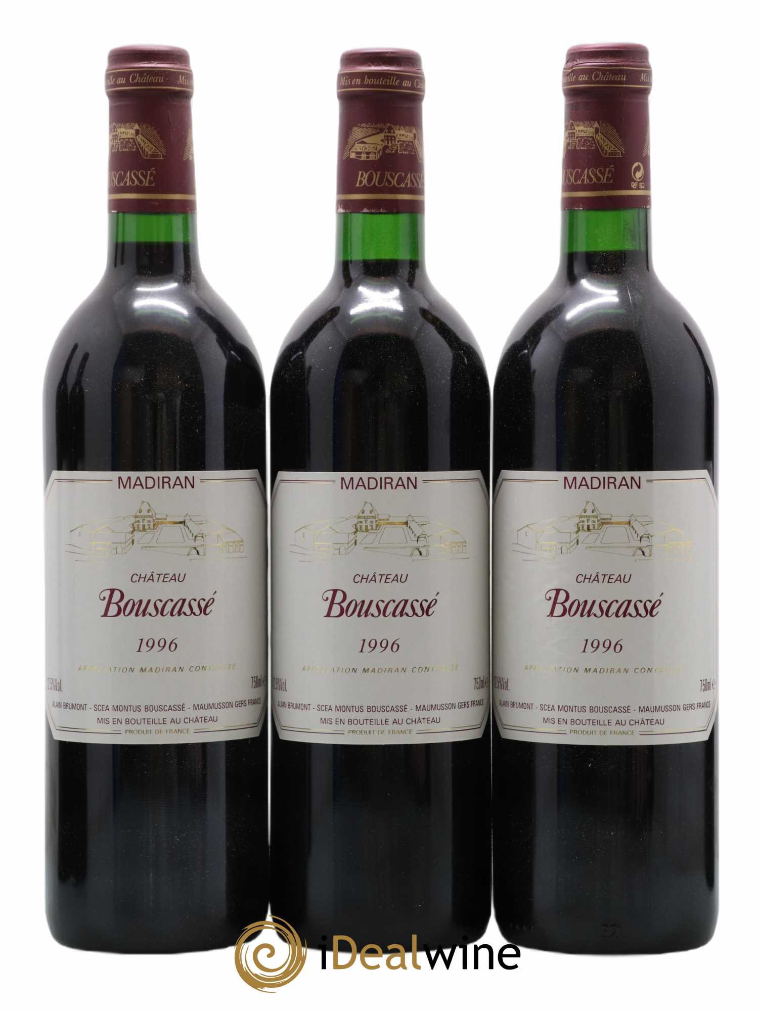 Madiran Château Bouscassé Alain Brumont 1996 - Lot de 12 bouteilles - 2