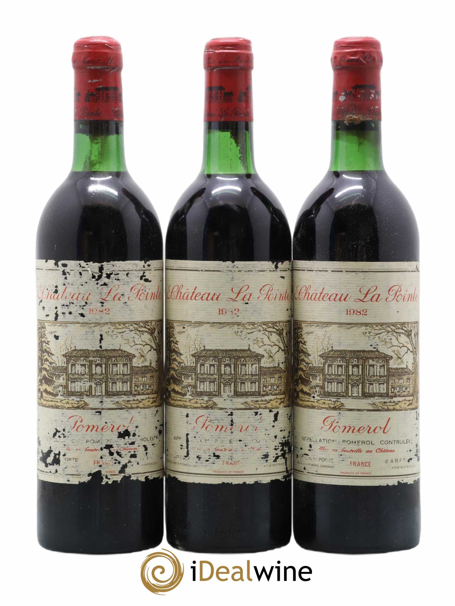 Château la Pointe 1982 - Lot de 3 bouteilles - 0