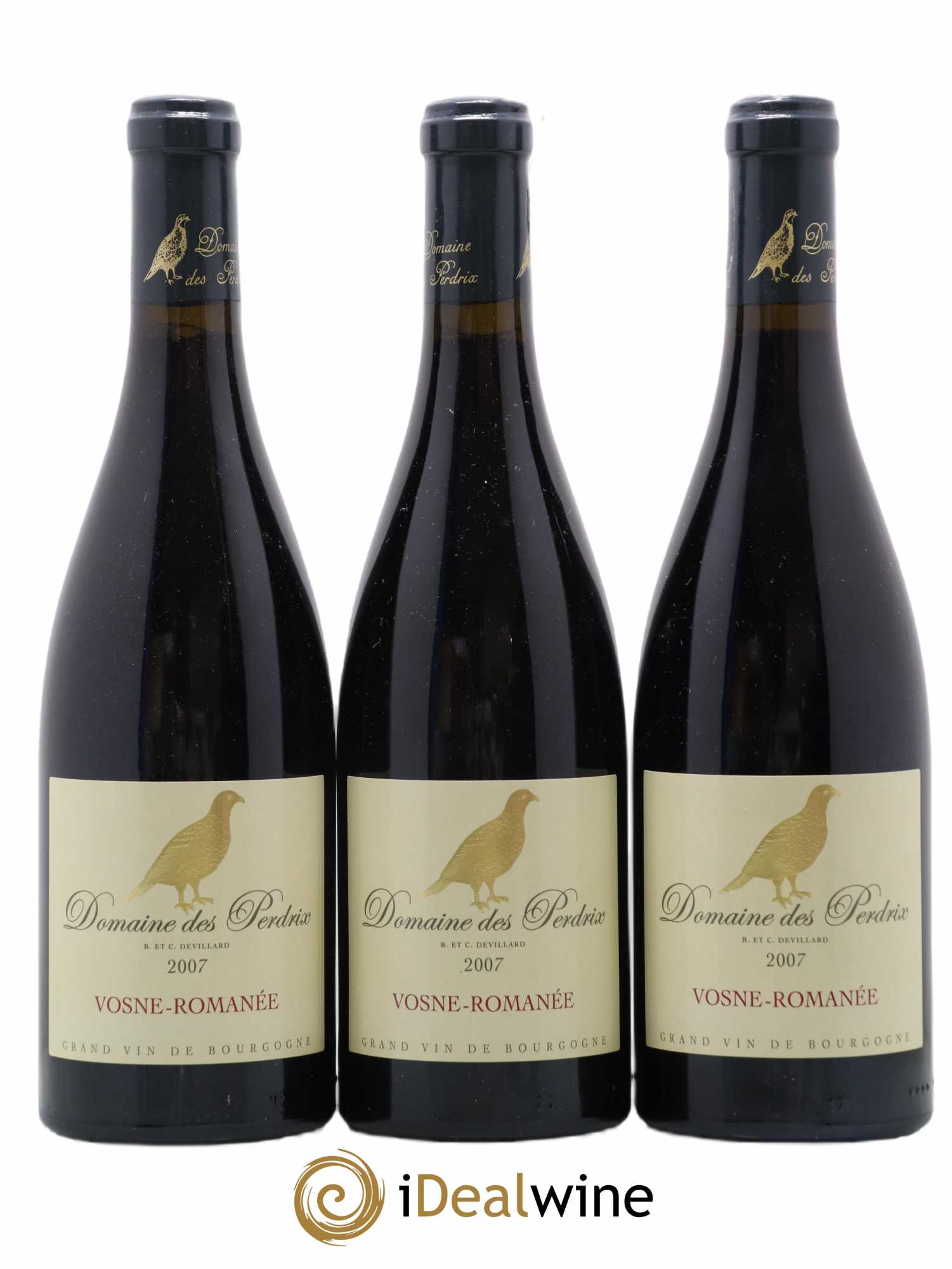 Vosne-Romanée Perdrix (Domaine des) 2007 - Lot de 3 bouteilles - 0