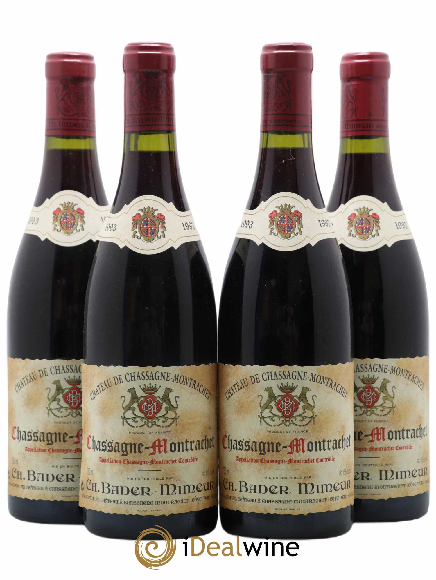 Chassagne-Montrachet Château Bader Mineur 1993 - Posten von 4 Flaschen - 0