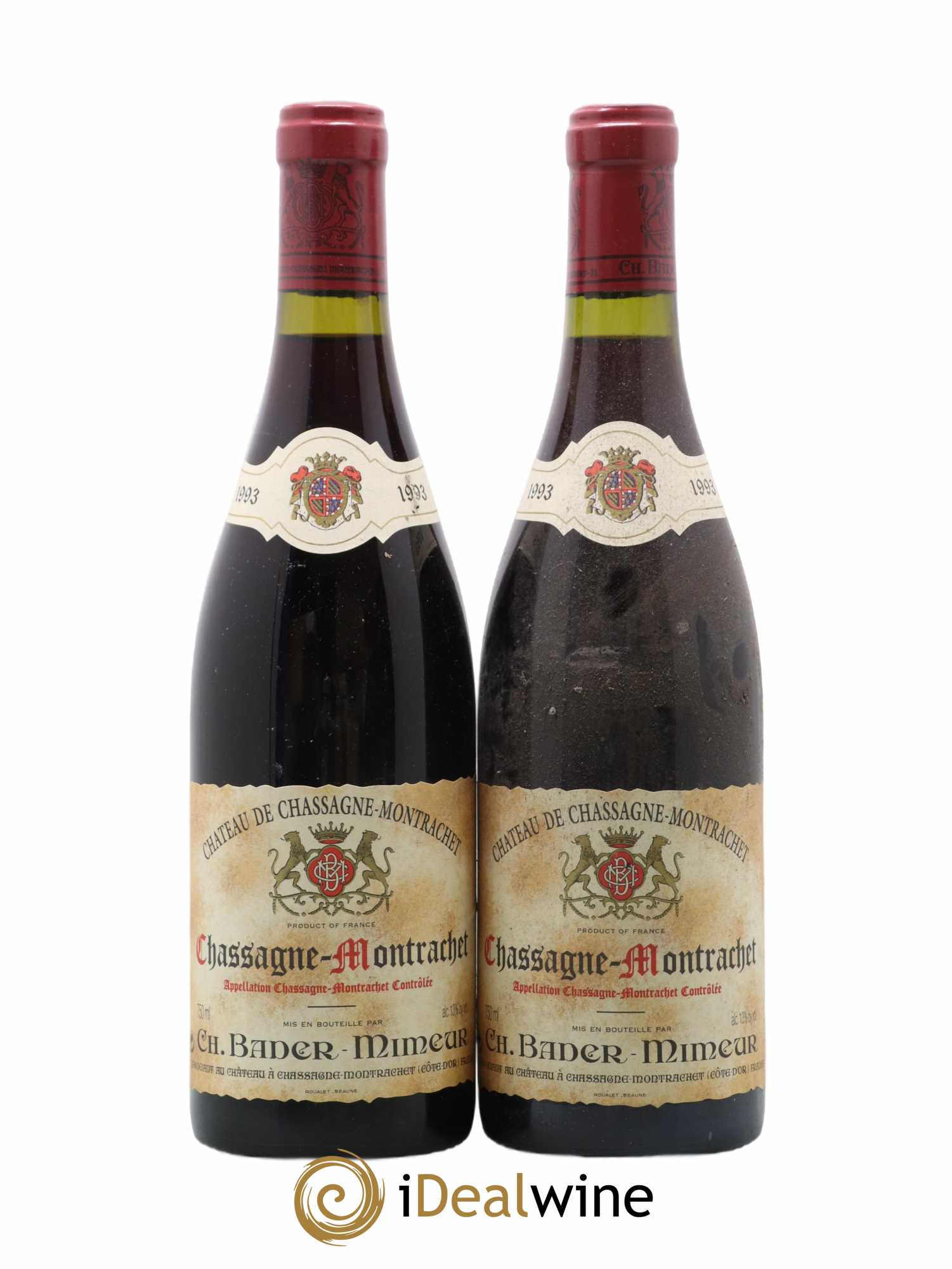 Chassagne-Montrachet Château Bader Mineur 1993 - Posten von 2 Flaschen - 0