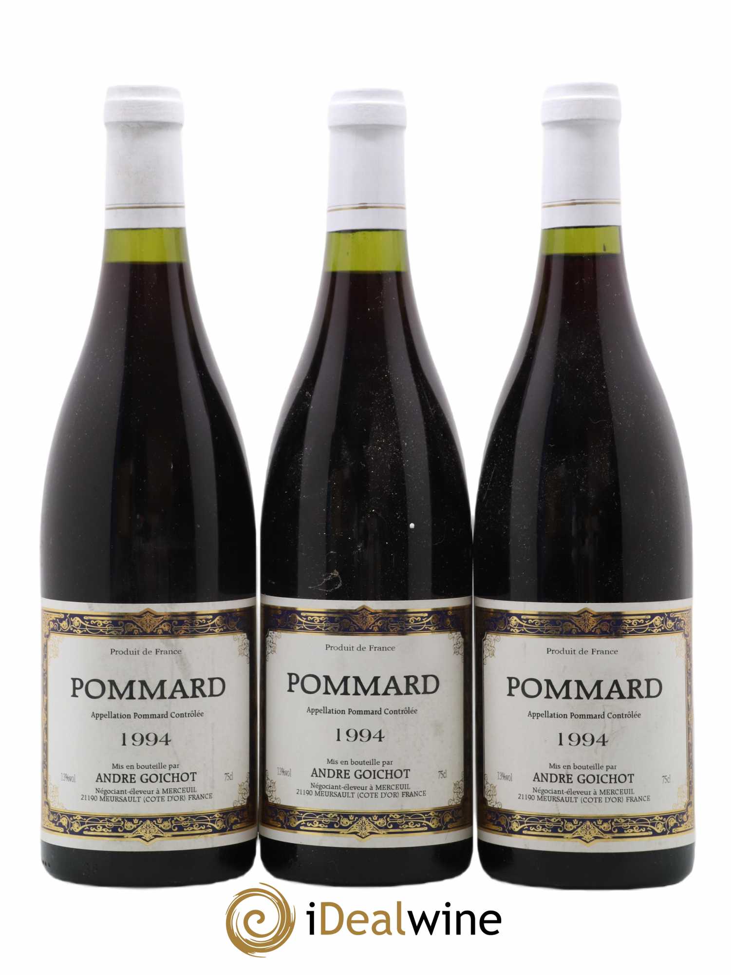 Pommard A. Goichot 1994 - Lot de 3 bouteilles - 0