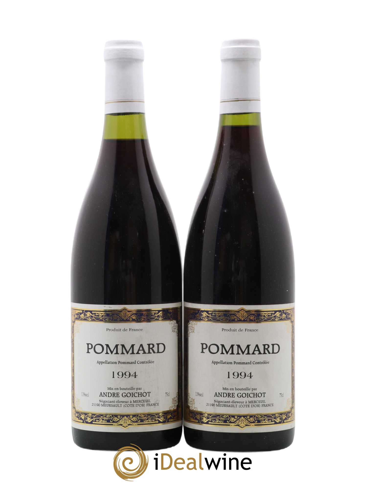 Pommard A. Goichot 1994 - Lot de 2 bouteilles - 0