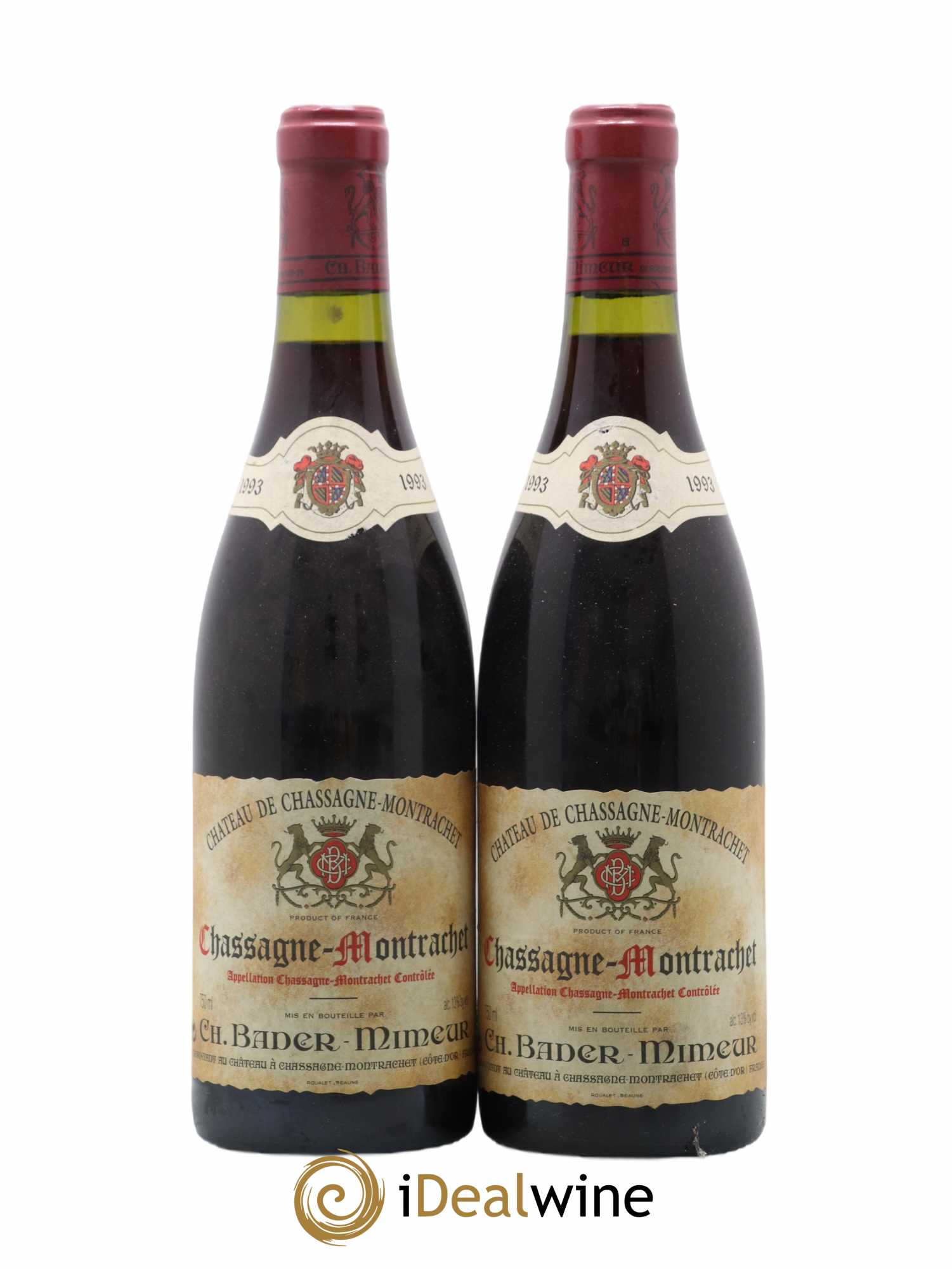Chassagne-Montrachet Château Bader Mineur 1993 - Lot de 2 bouteilles - 0