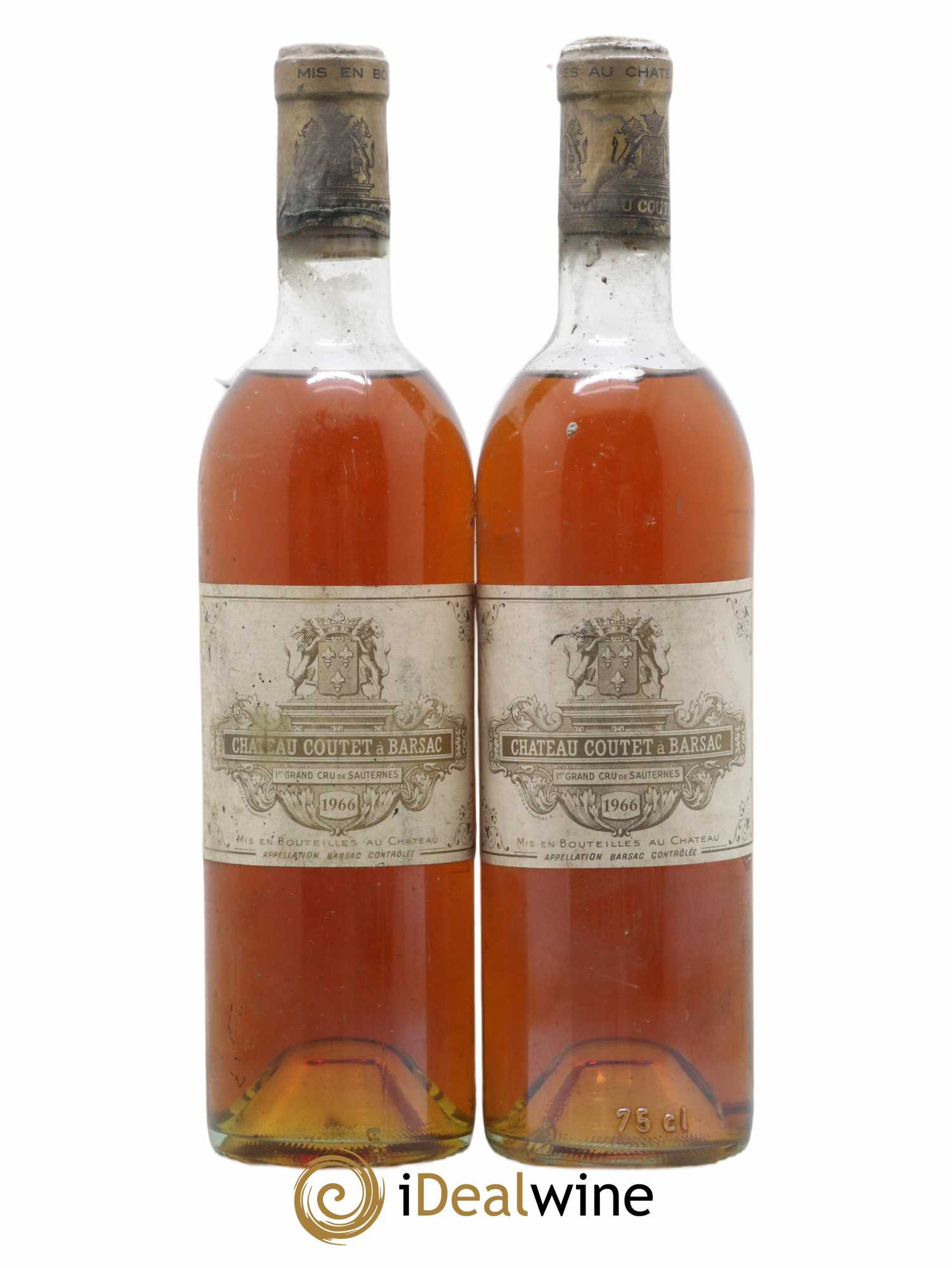 Château Coutet 1er Grand Cru Classé 1966 - Lotto di 2 bottiglie - 0