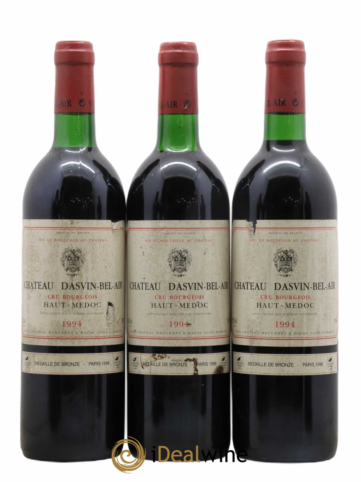 Haut Médoc Château Dasvin Bel-Air 1994 - Lot de 6 bouteilles - 2