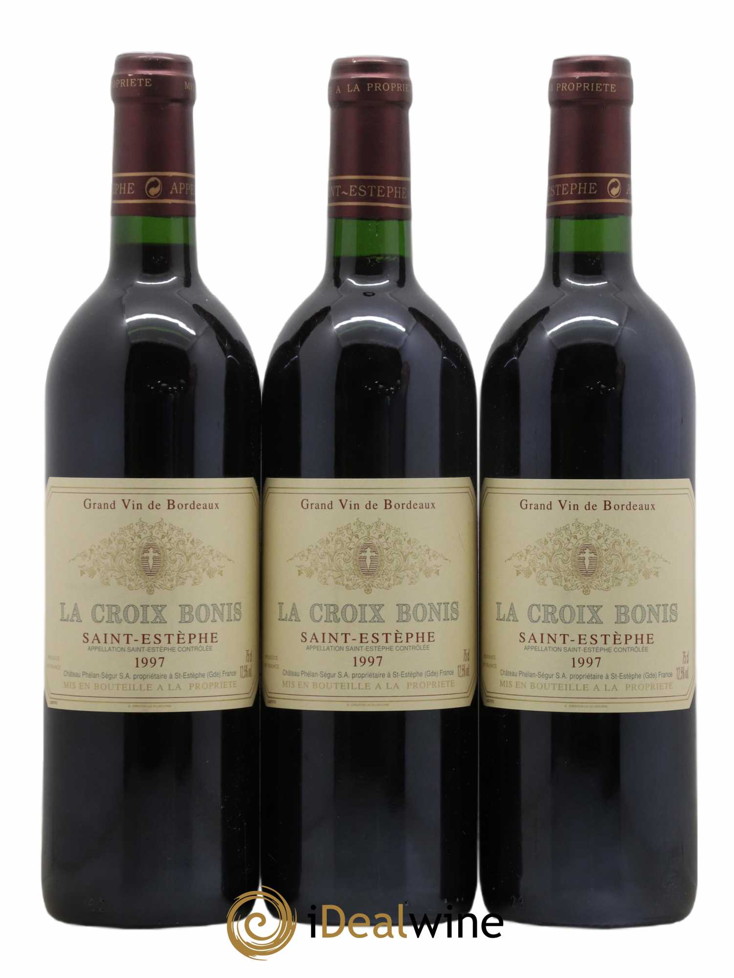 Saint-Estèphe Château La Croix Bonis 1997 - Lot de 3 bouteilles - 0