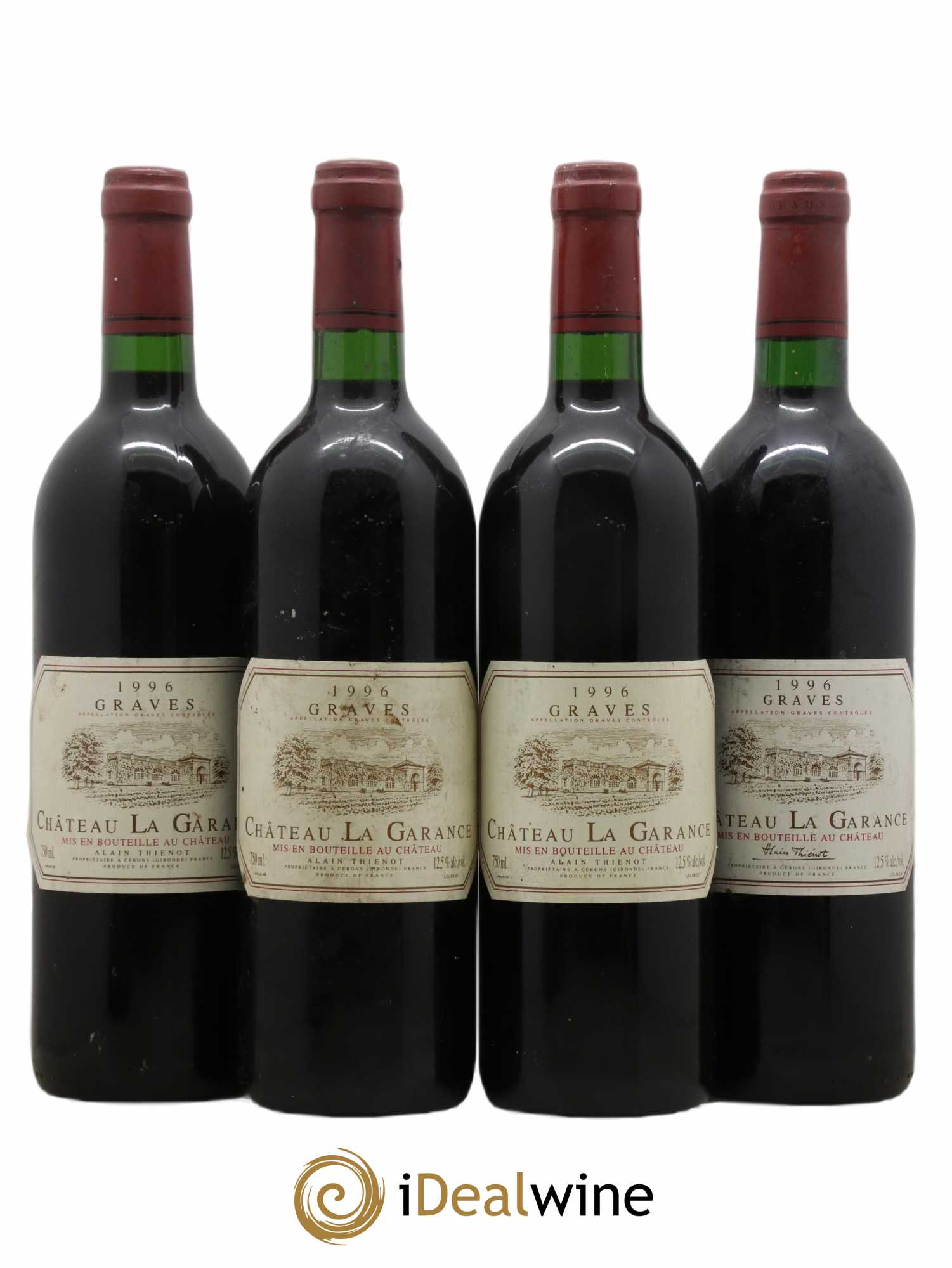 Graves Château La Garance 1996 - Lot de 4 bouteilles - 0