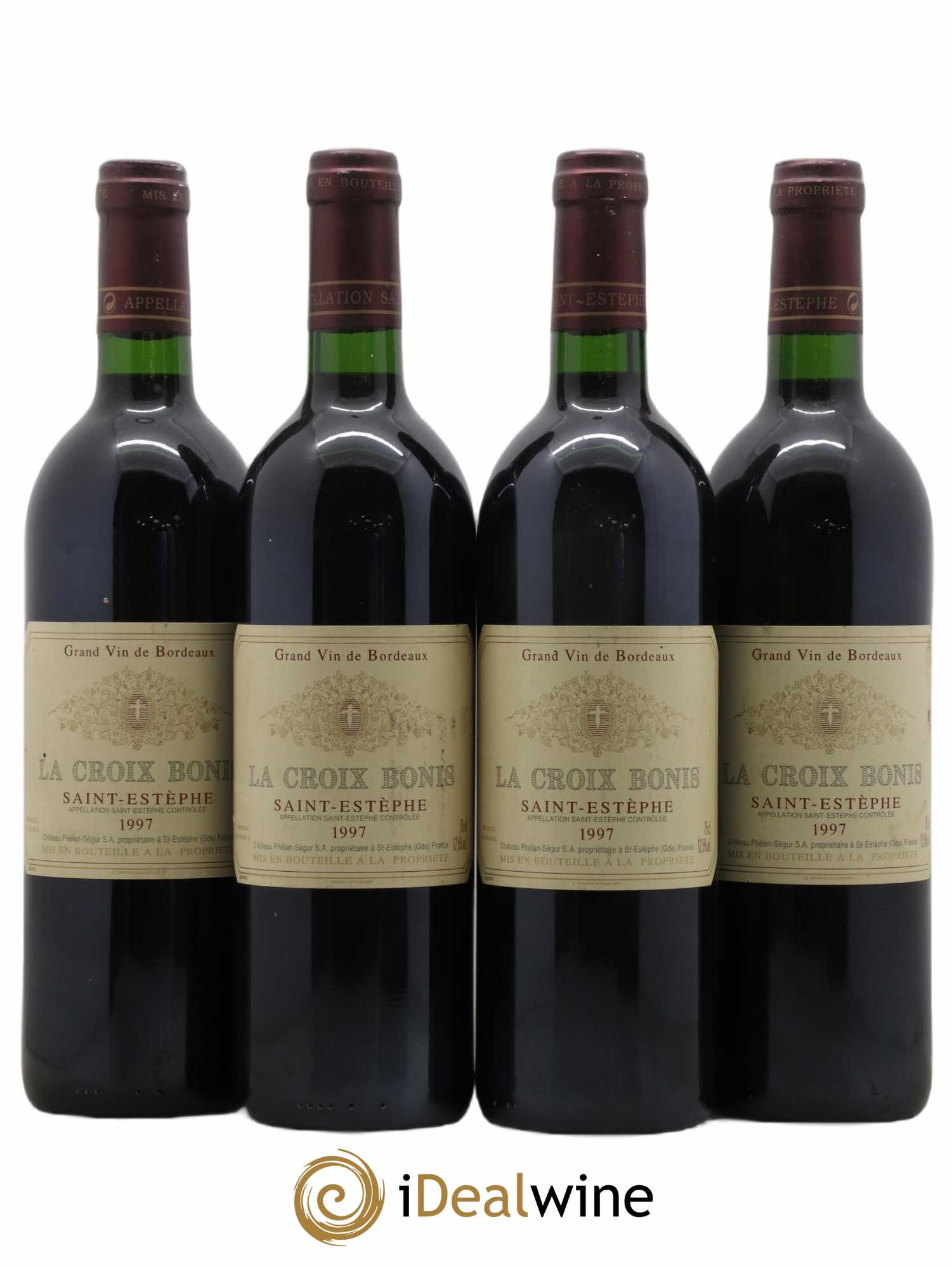 Saint-Estèphe Château La Croix Bonis 1997 - Lot de 4 bouteilles - 0