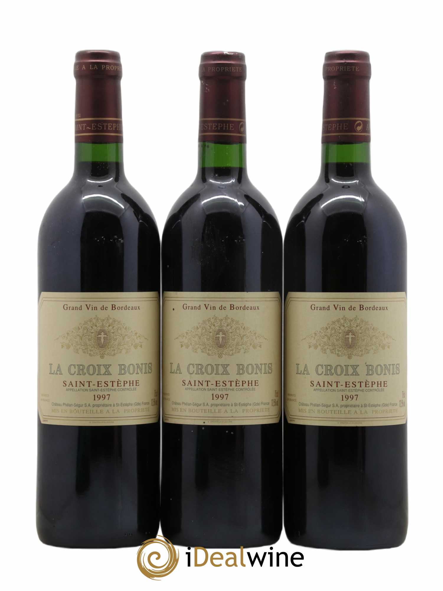 Saint-Estèphe Château La Croix Bonis 1997 - Lot de 3 bouteilles - 0