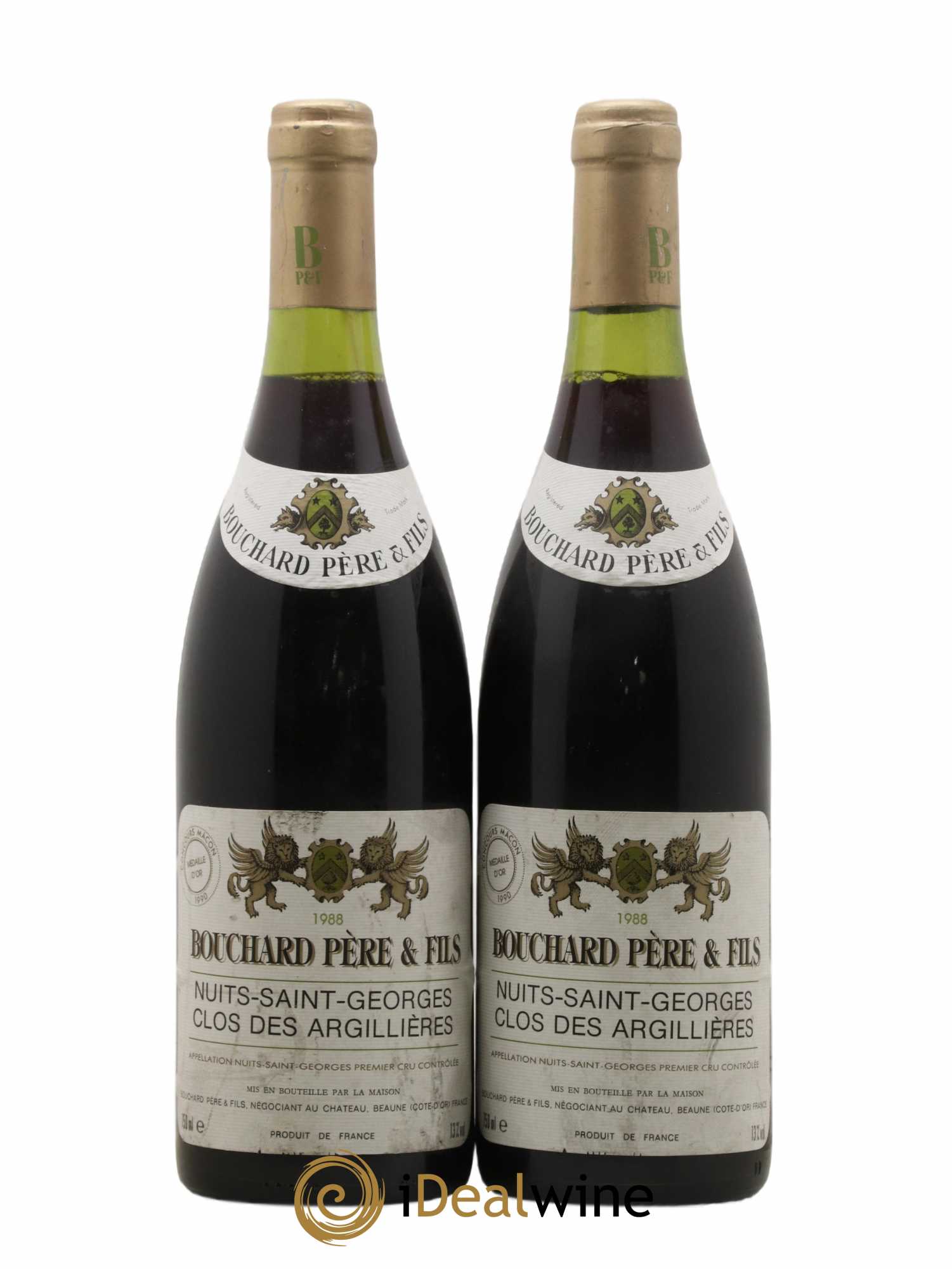 Nuits-Saint-Georges 1er Cru Les Argilieres Bouchard Père & Fils 1988 - Posten von 2 Flaschen - 0