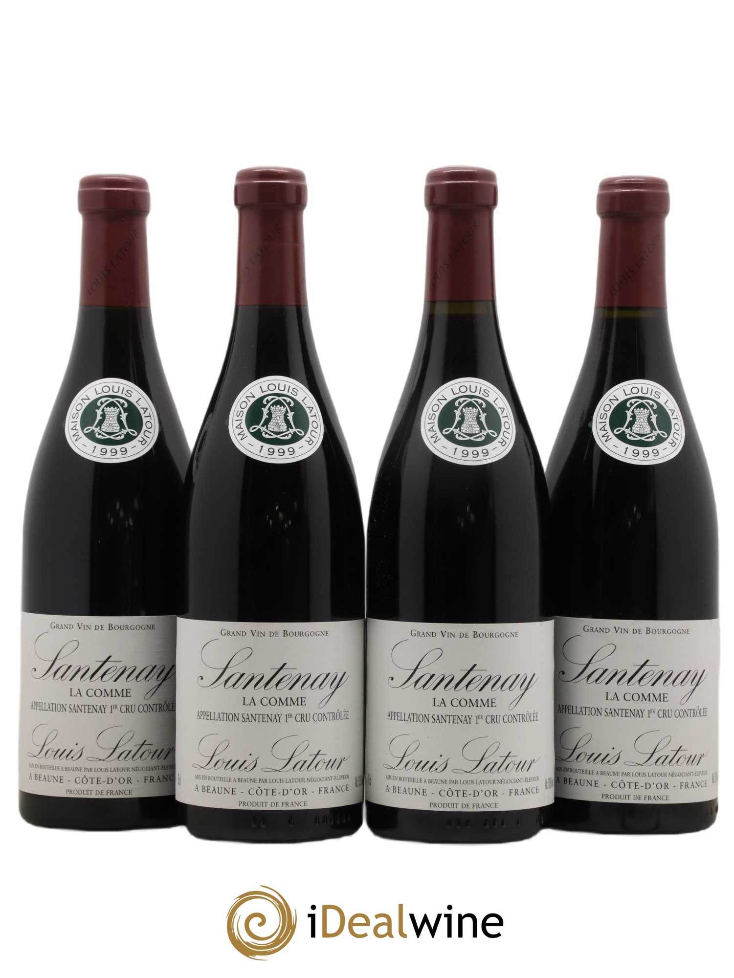 Santenay 1er Cru La Comme Domaine Louis Latour 1999 - Lot de 4 bouteilles - 0