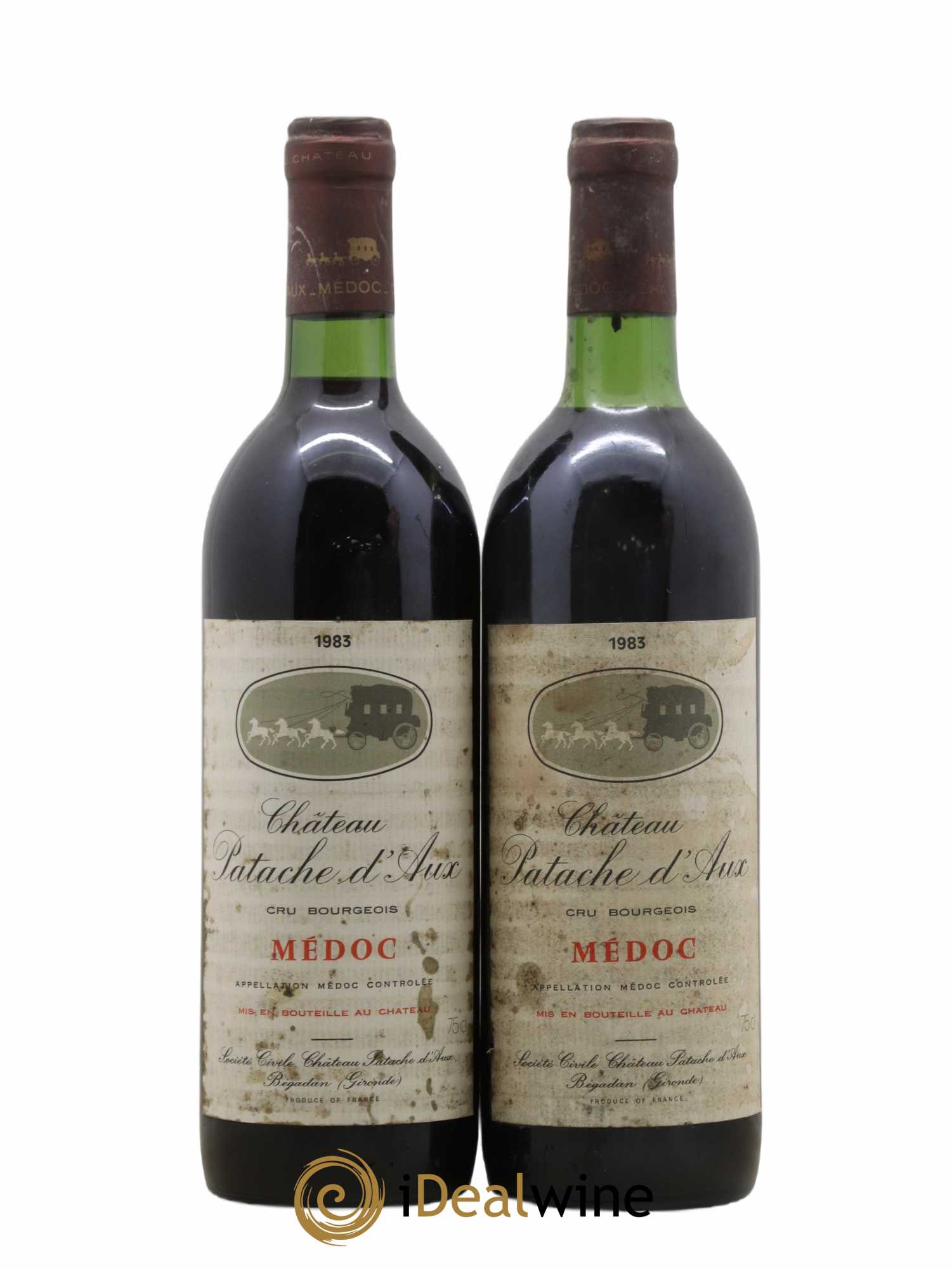 Médoc Château Patache d'Aux 1983 - Posten von 2 Flaschen - 0