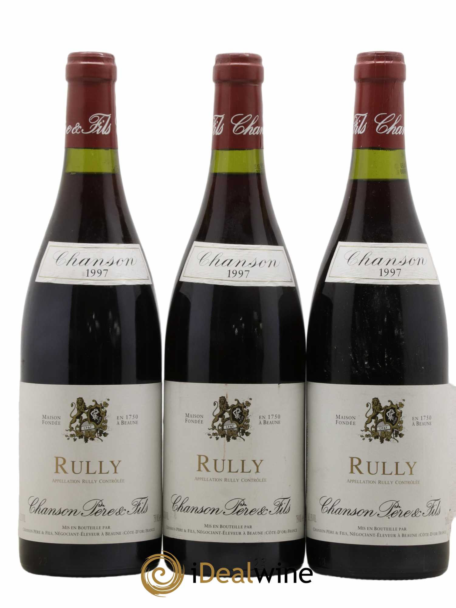 Rully Domaine Chanson (sans prix de réserve) 1997 - Lotto di 3 bottiglie - 0