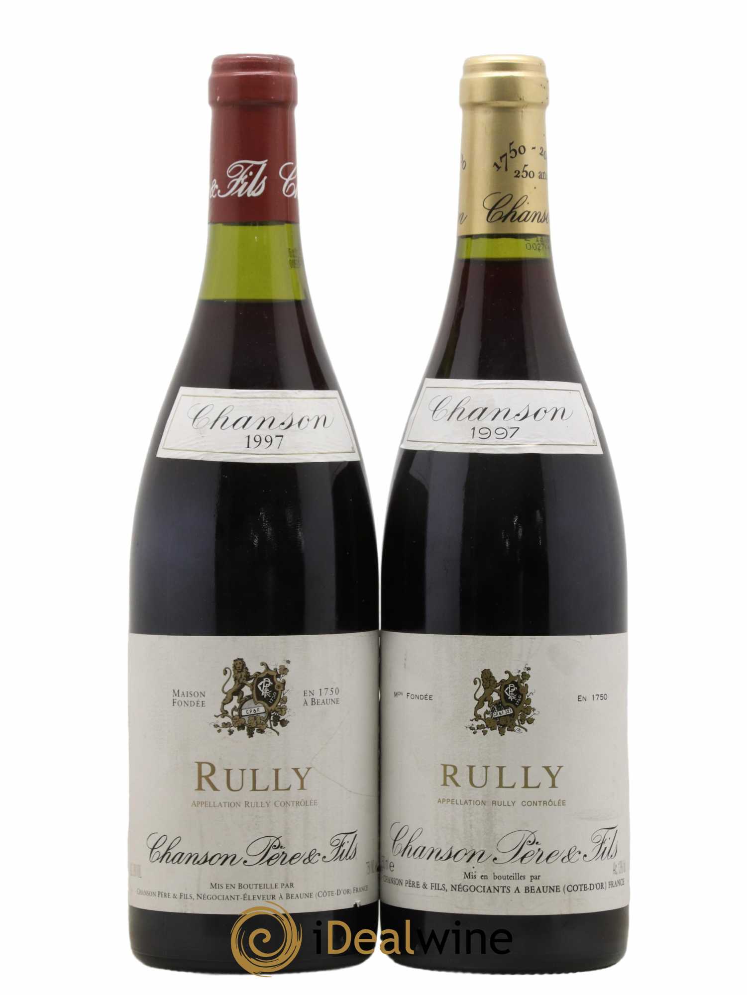 Rully Domaine Chanson (sans prix de réserve) 1997 - Lot de 2 bouteilles - 0