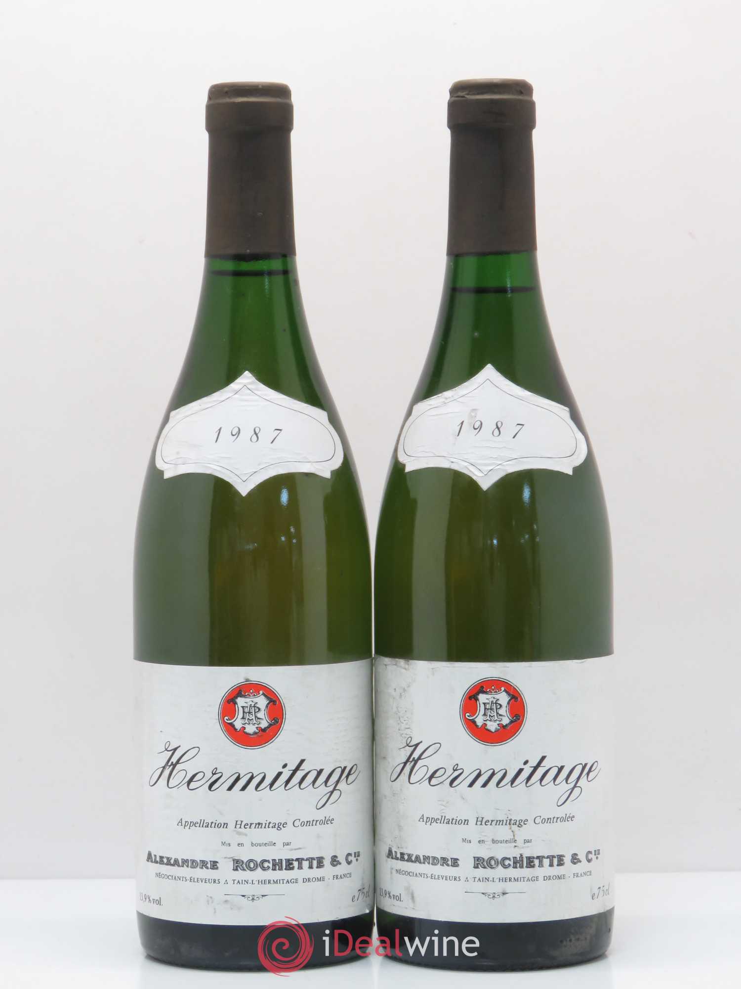 Hermitage A. Rochette & Cie 1987 - Lot de 2 bouteilles - 0