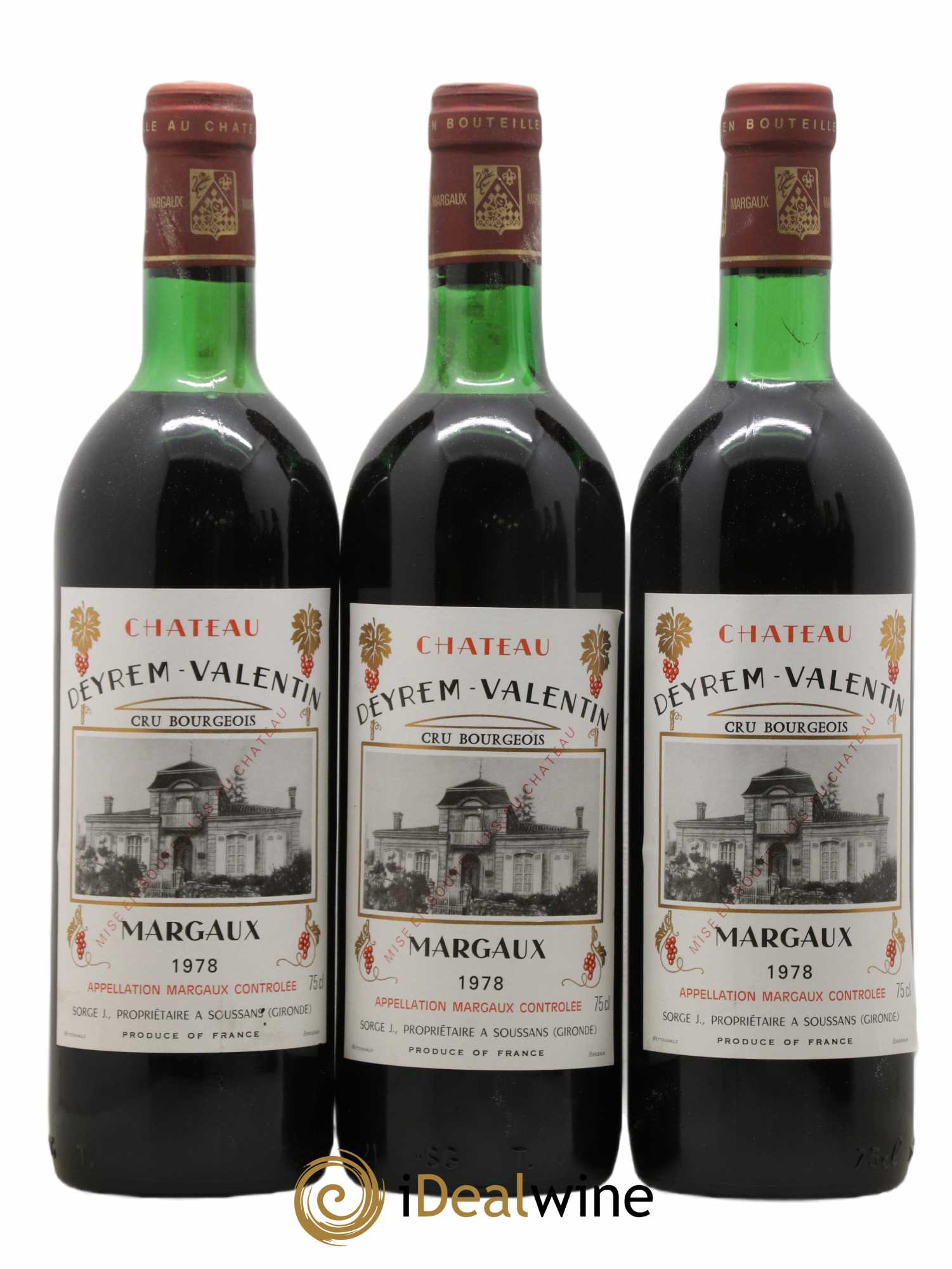 Château Deyrem Valentin Cru Bourgeois 1978 - Lot de 11 bouteilles - 2