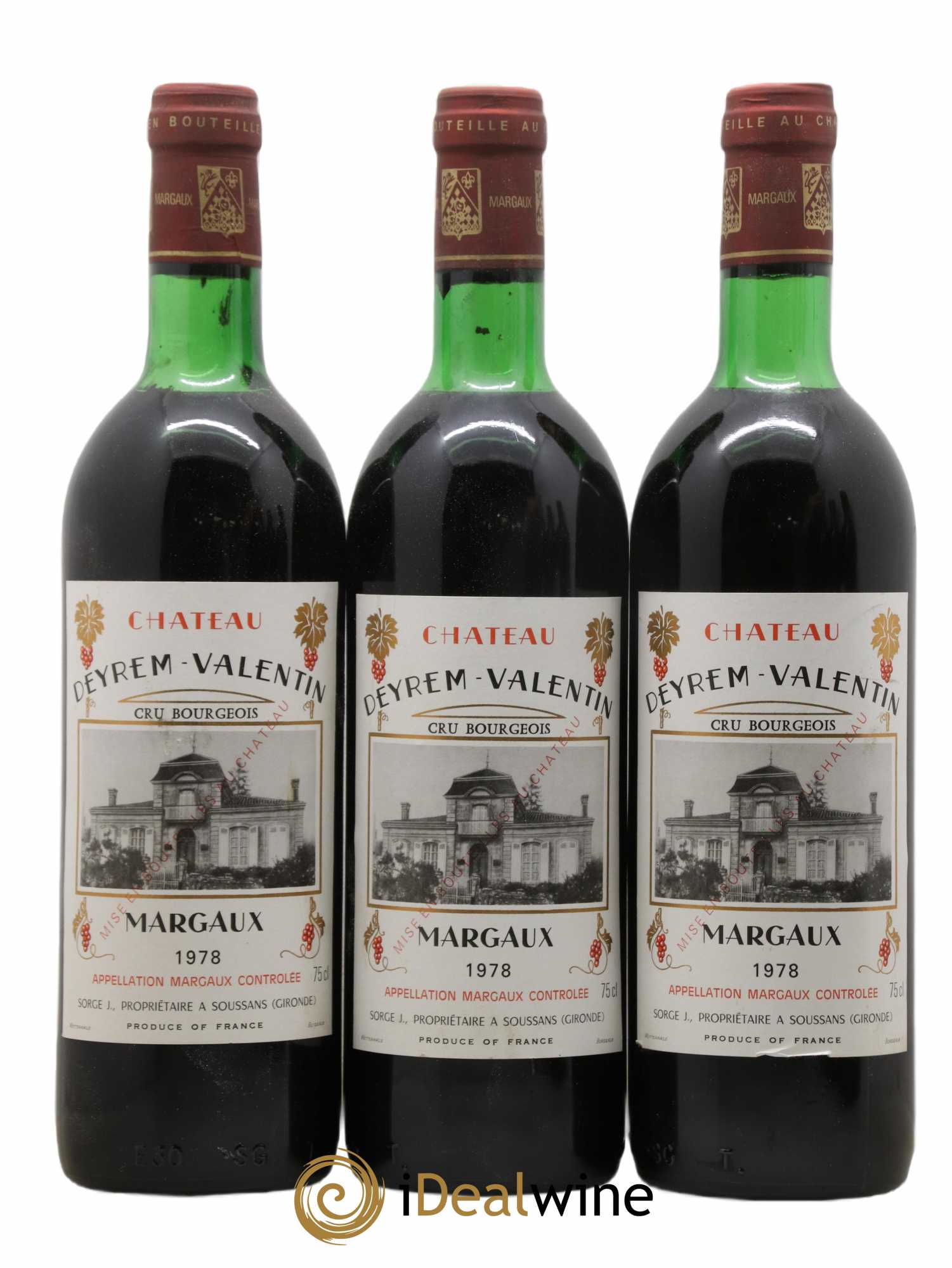 Château Deyrem Valentin Cru Bourgeois 1978 - Lot de 11 bouteilles - 3
