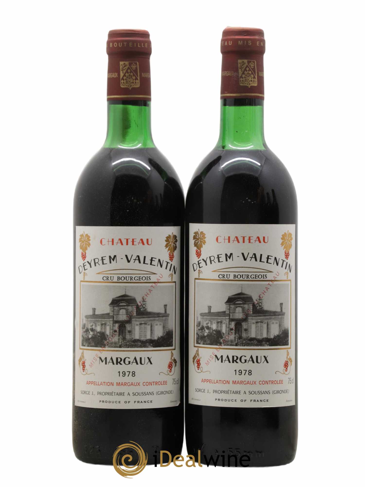 Château Deyrem Valentin Cru Bourgeois 1978 - Lot de 11 bouteilles - 4