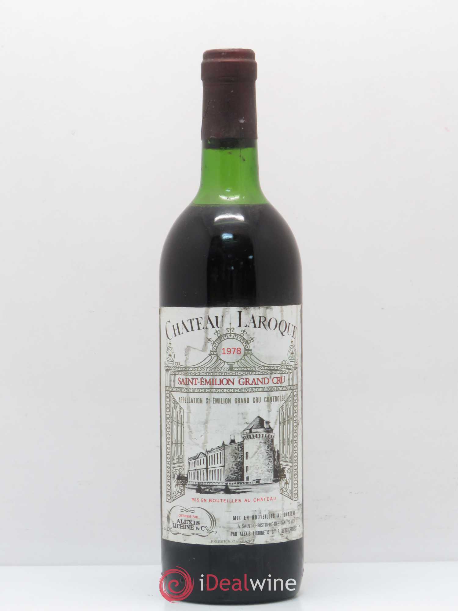 Château Laroque Grand Cru Classé 1978 - Lot de 1 bouteille - 0