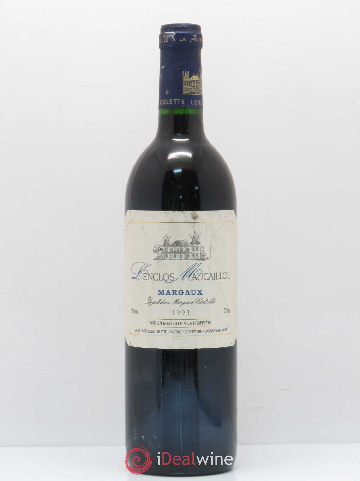 Bordeaux Enclos de Maucaillou Margaux 1993 - Posten von 1 Flasche - 0
