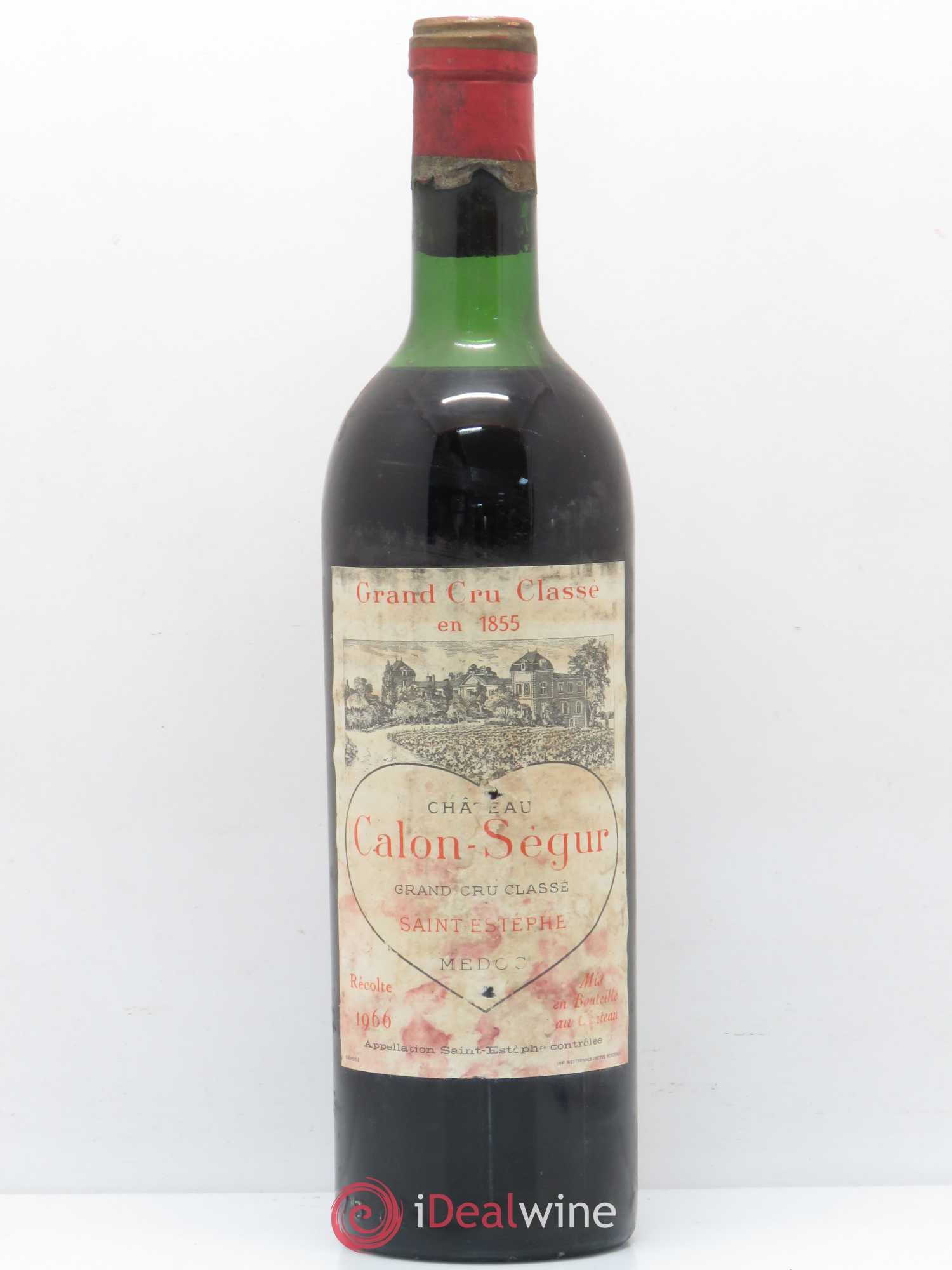 Château Calon Ségur 3ème Grand Cru Classé 1966 - Lot de 1 bouteille - 0
