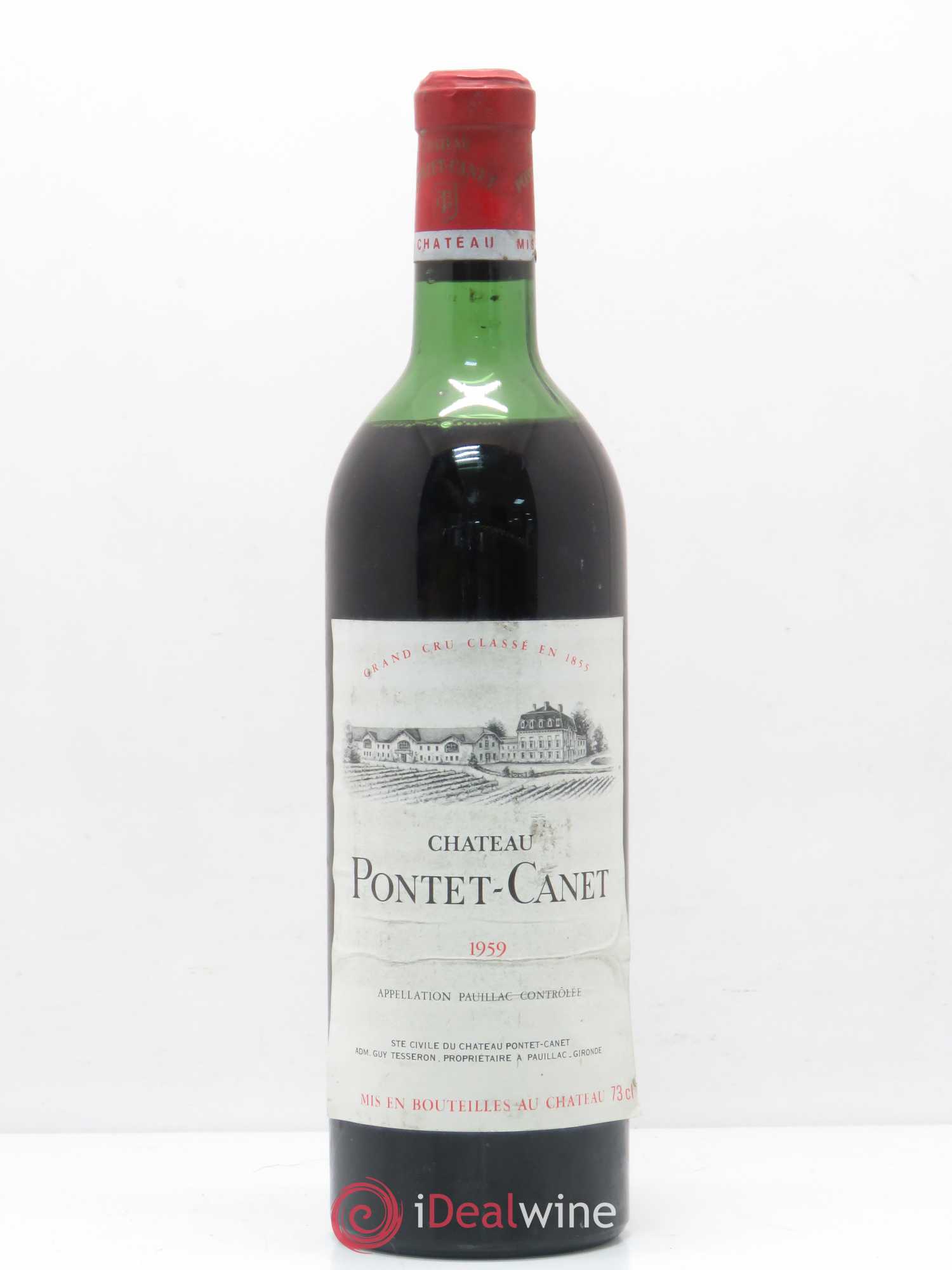 Château Pontet Canet 5ème Grand Cru Classé 1959 - Lot de 1 bouteille - 0