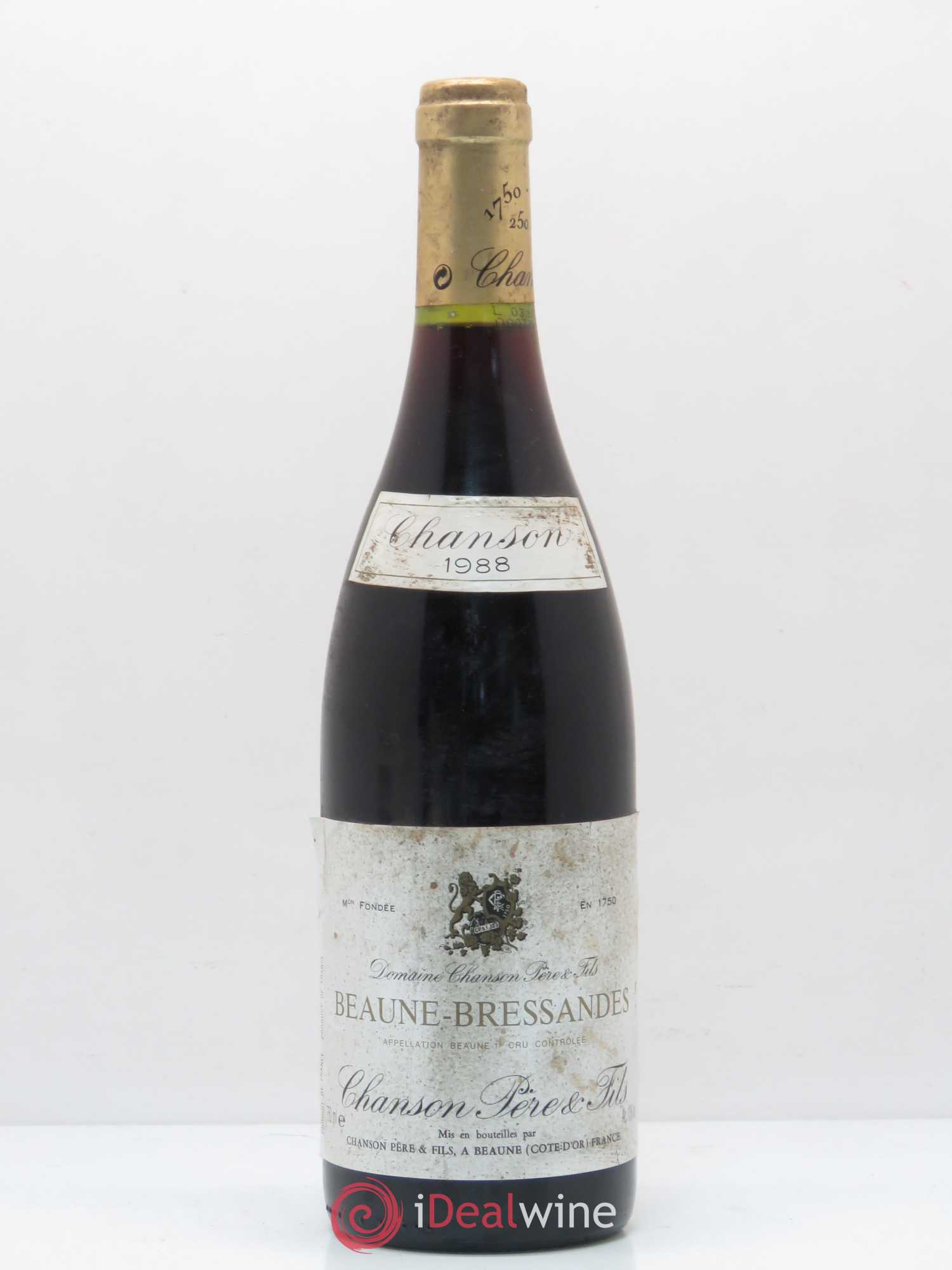 Beaune 1er Cru Bressandes Chanson 1988 - Posten von 1 Flasche - 0