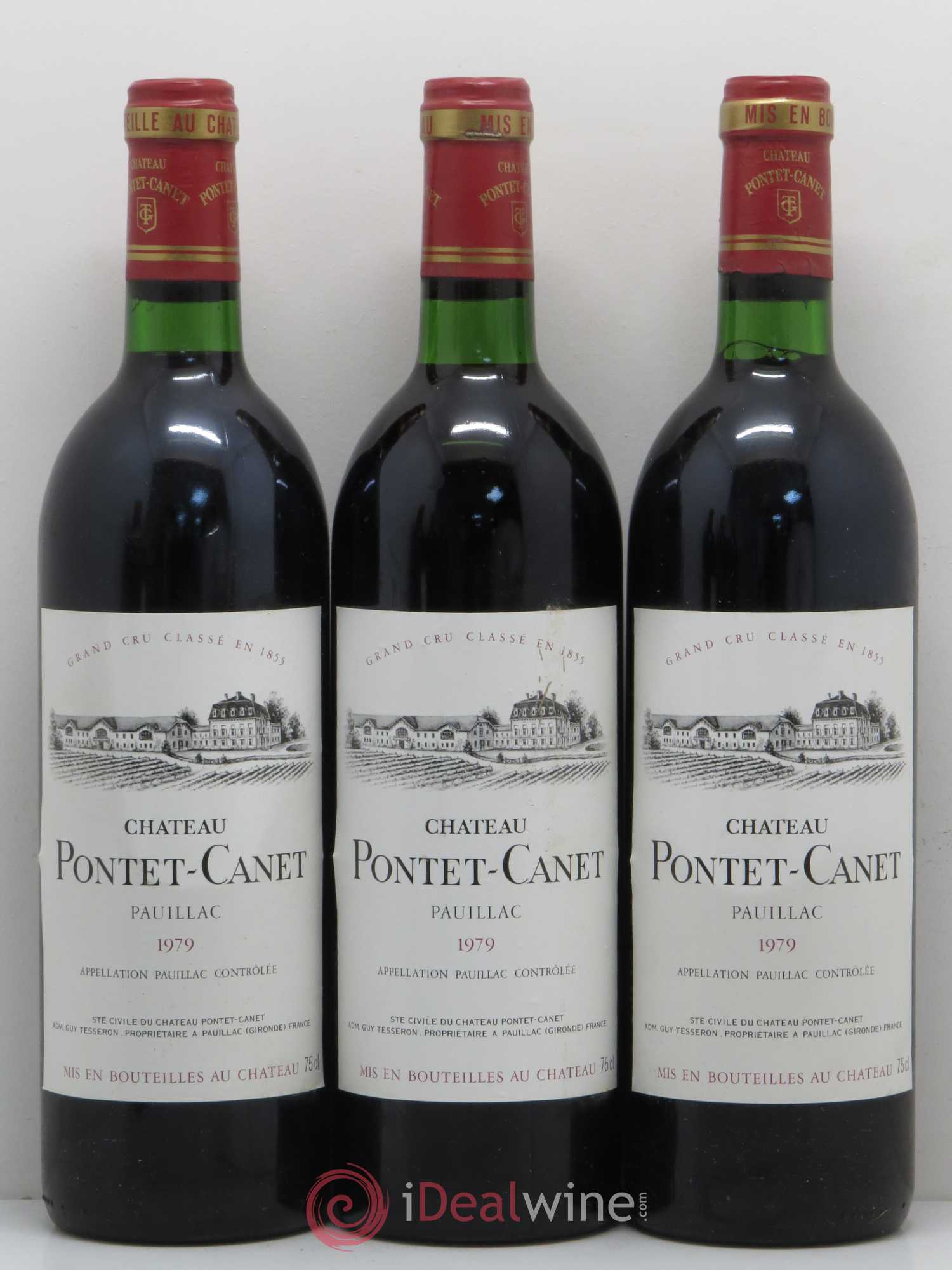 Château Pontet Canet 5ème Grand Cru Classé 1979 - Lot de 6 bouteilles - 1