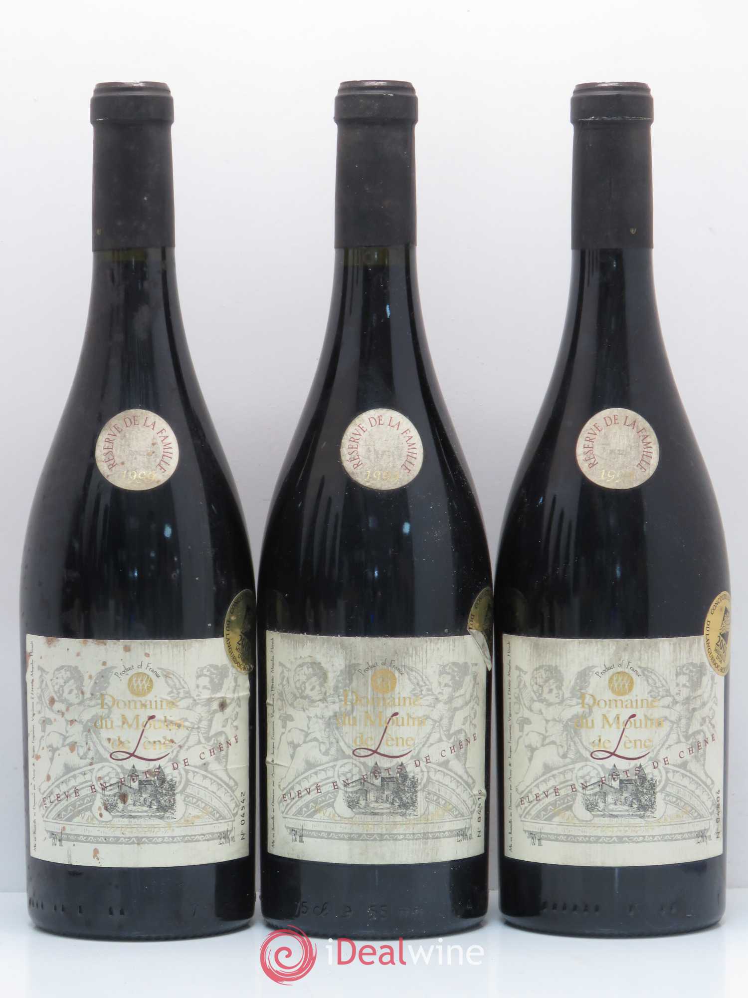 Languedoc Côtes de Thongue Réserve de la famille Moulin de Lène 1999 - Posten von 6 Flaschen - 1