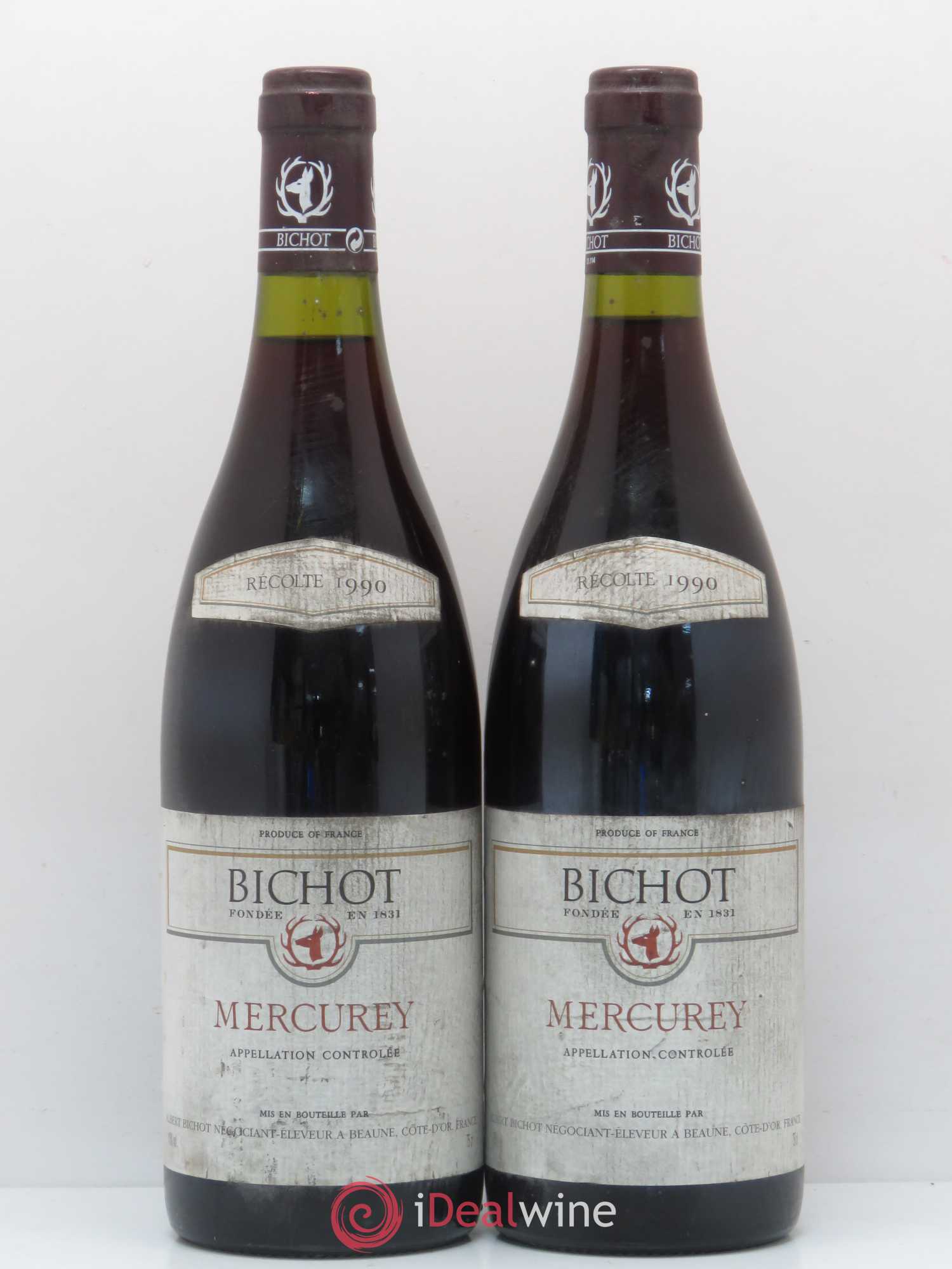 Mercurey Albert Bichot 1990 - Lot de 2 bouteilles - 0