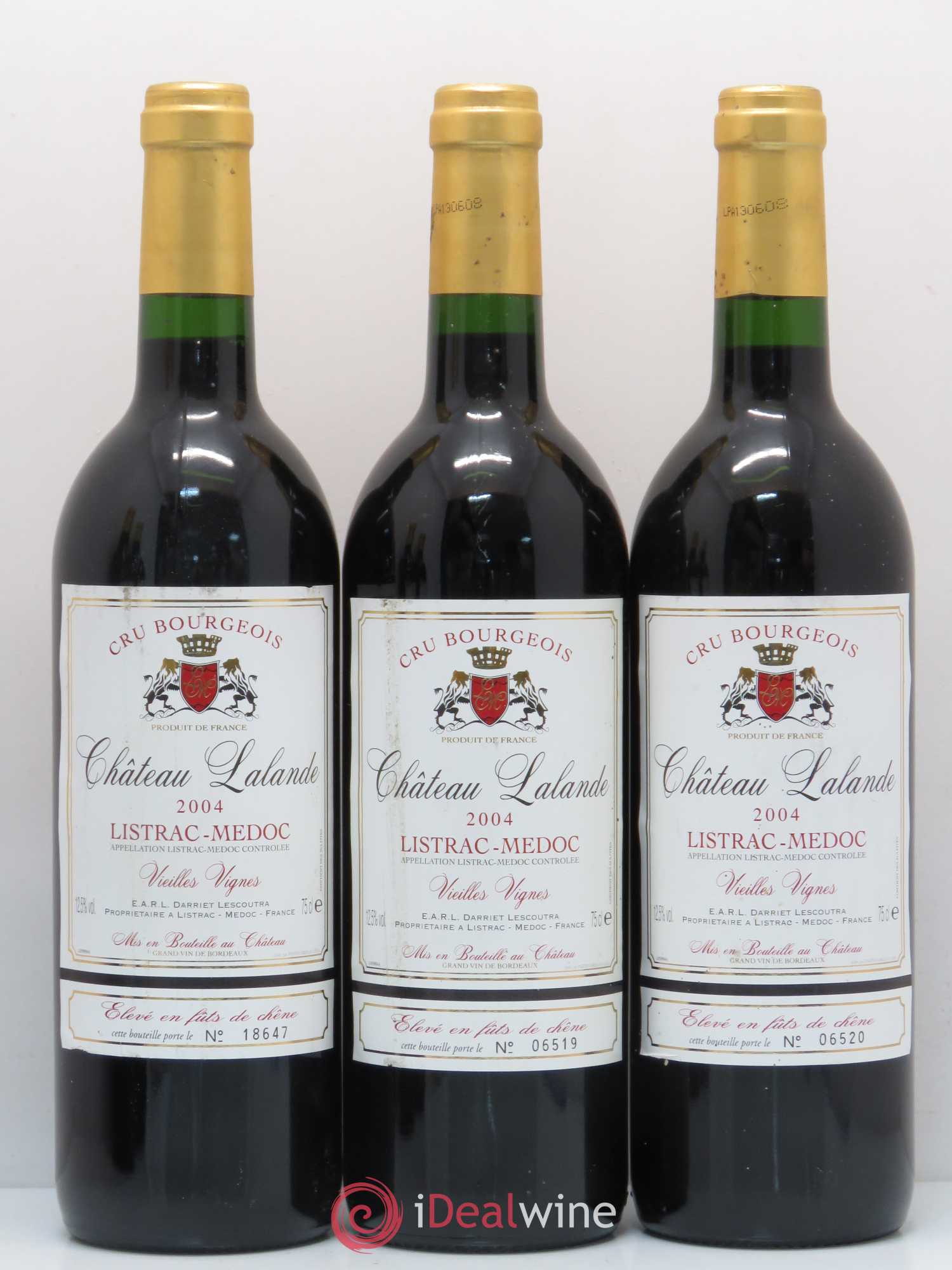 Listrac Château Lalande Vieilles vignes 2004 - Posten von 5 Flaschen - 1