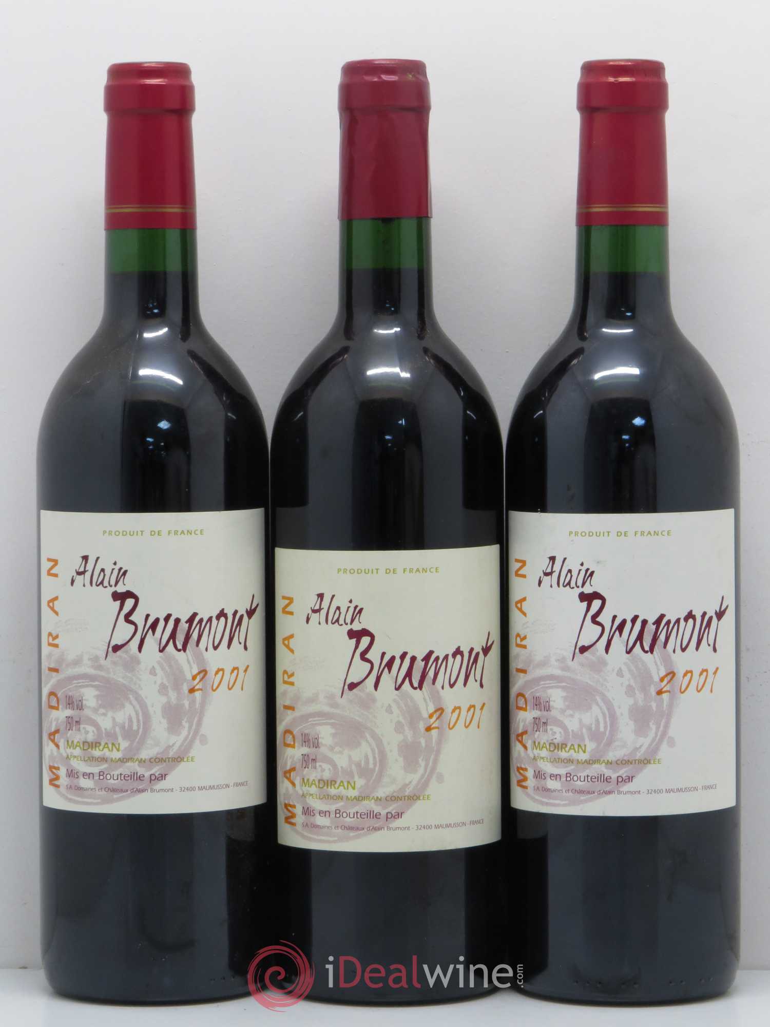 Madiran Alain Brumont 2001 - Lot de 6 bouteilles - 2