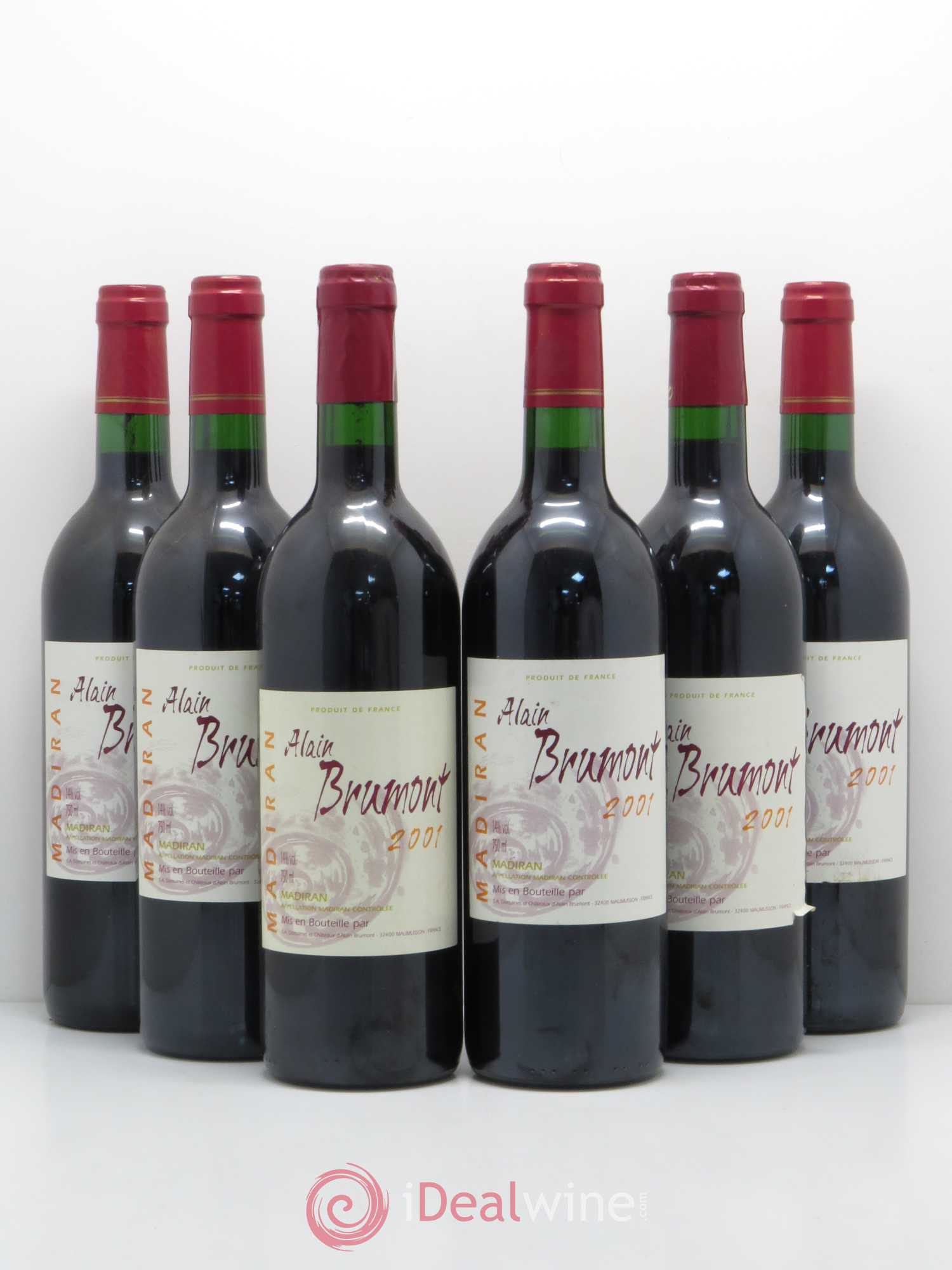 Madiran Alain Brumont 2001 - Lot de 6 bouteilles - 0