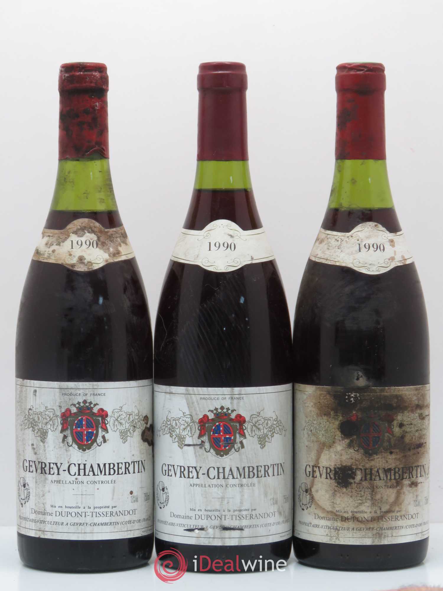 Gevrey-Chambertin Dupont Tisserandot 1990 - Posten von 3 Flaschen - 0