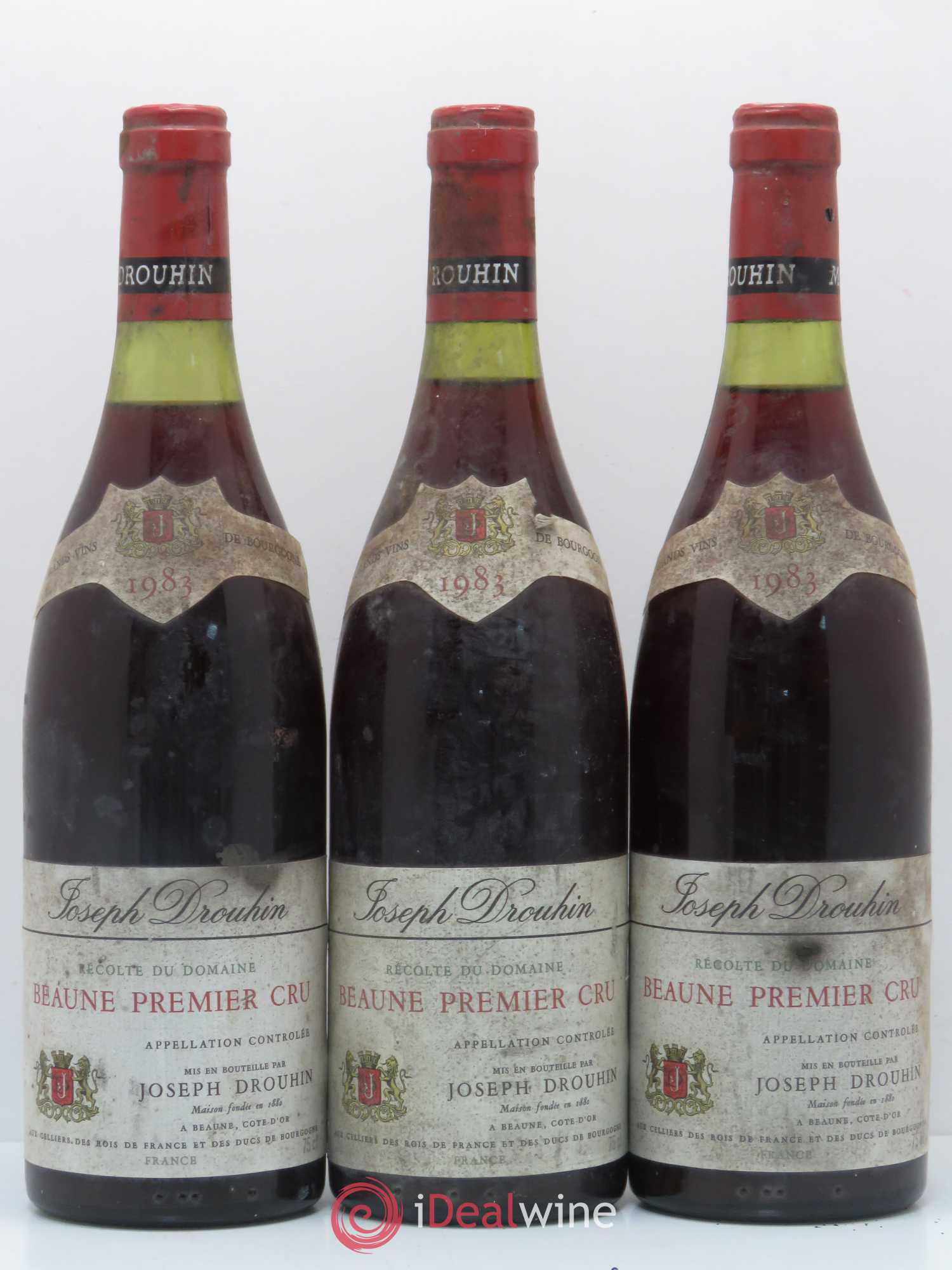 Beaune 1er Cru Drouhin 1983 - Lot de 3 bouteilles - 0
