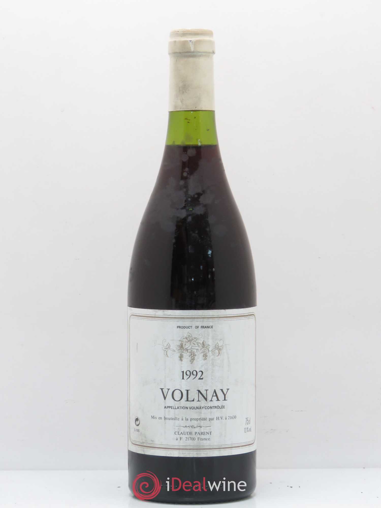 Volnay C. Parent 1992 - Lot de 1 bouteille - 0